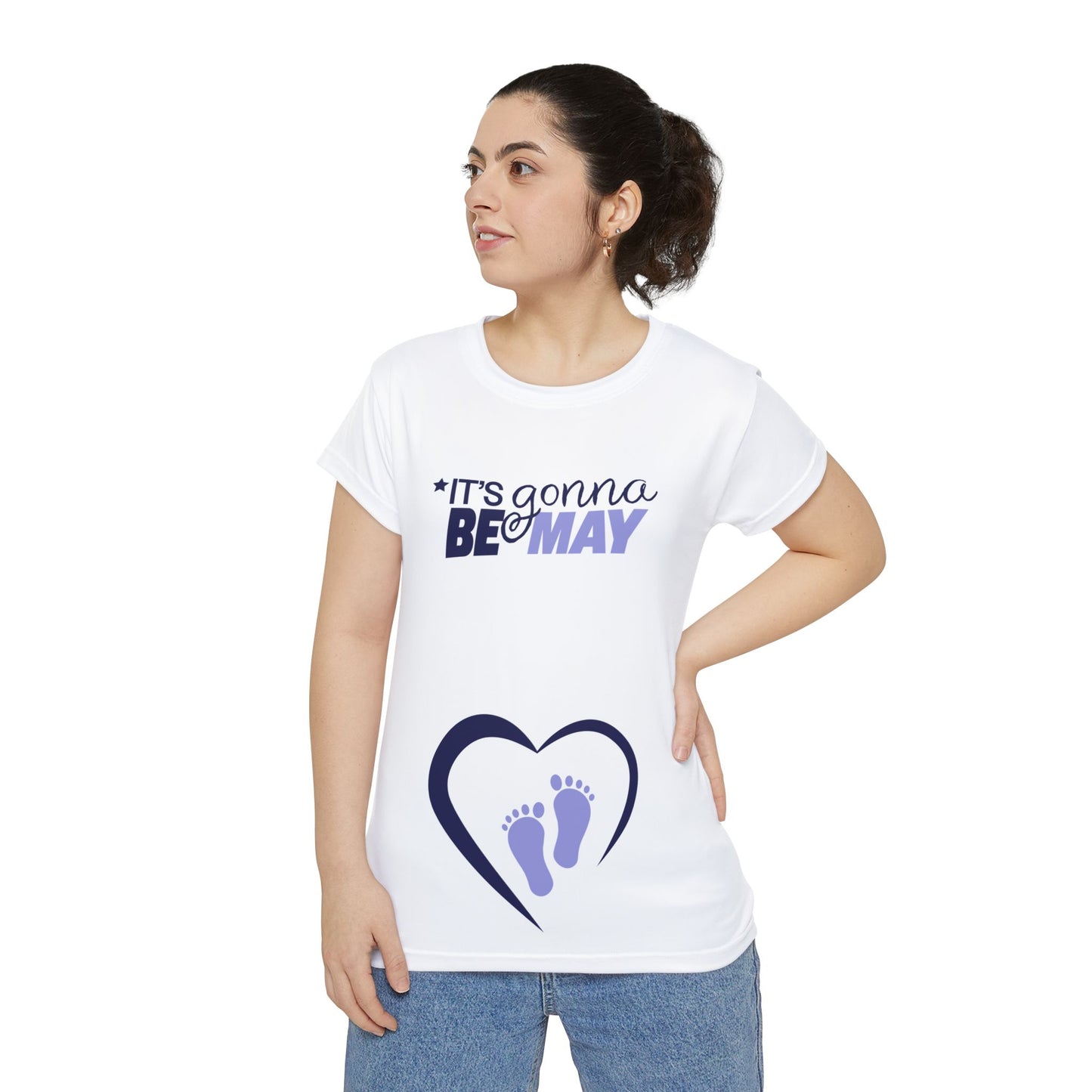 It's Gonna Be May Maternity Shirt - Women's Short Sleeve Shirt (AOP)