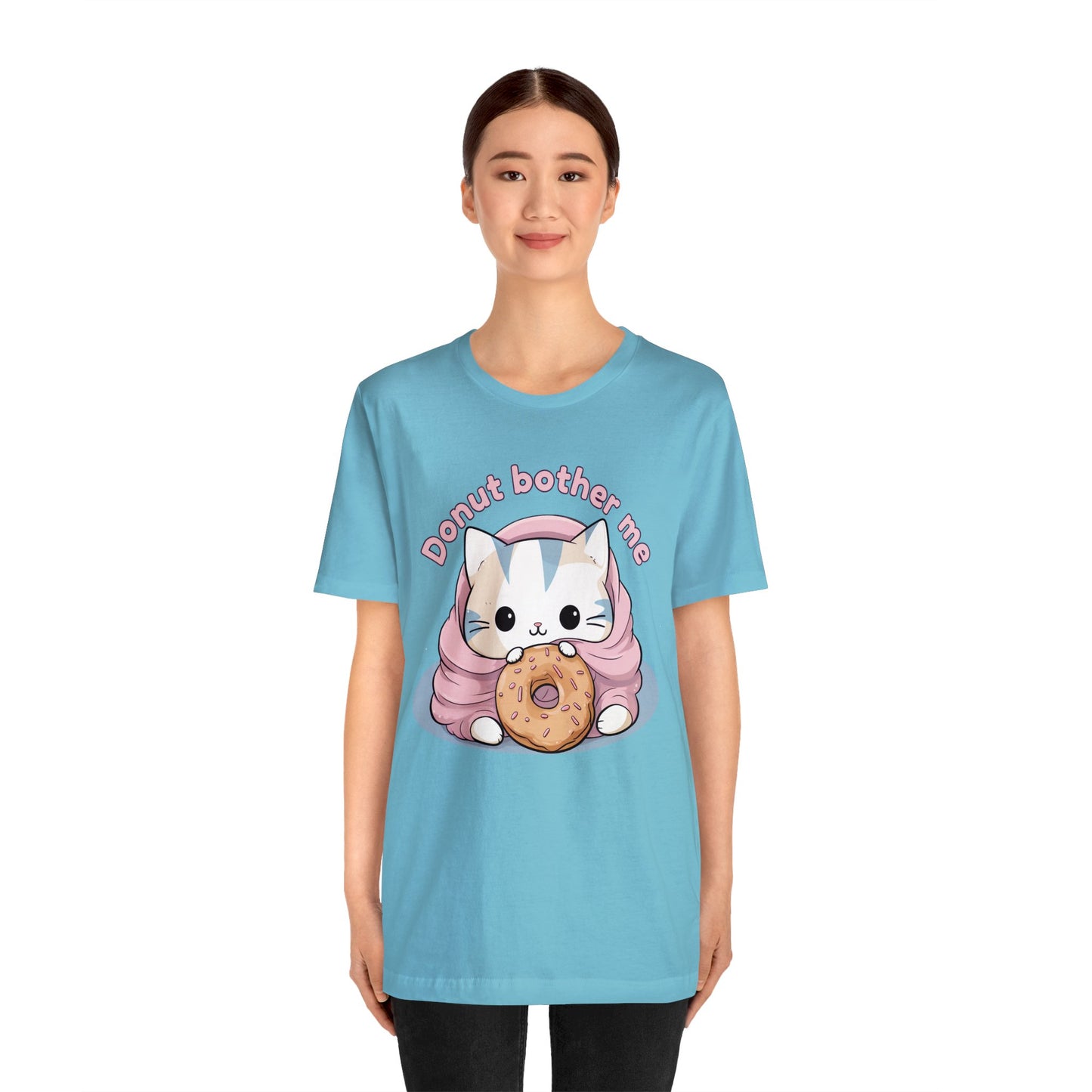 Donut bother me (cat) - Unisex Jersey Short Sleeve Tee
