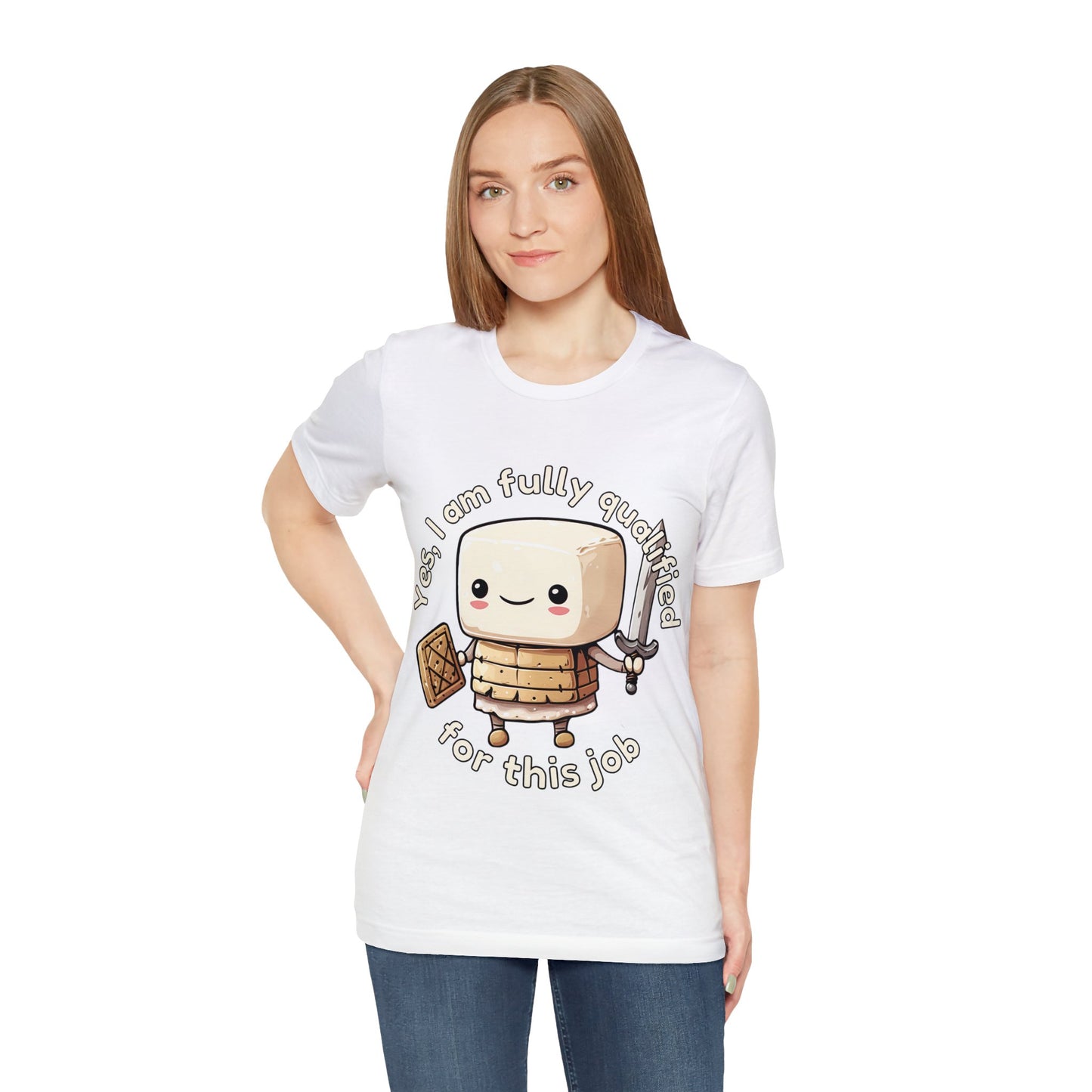 Marshmallow Warrior - Unisex Jersey Short Sleeve Tee