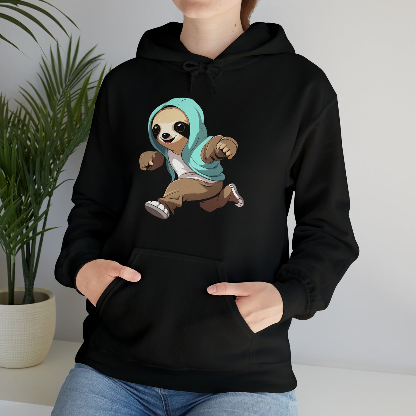 Running Sloth - Unisex Heavy Blend™ Hooded Sweatshirt