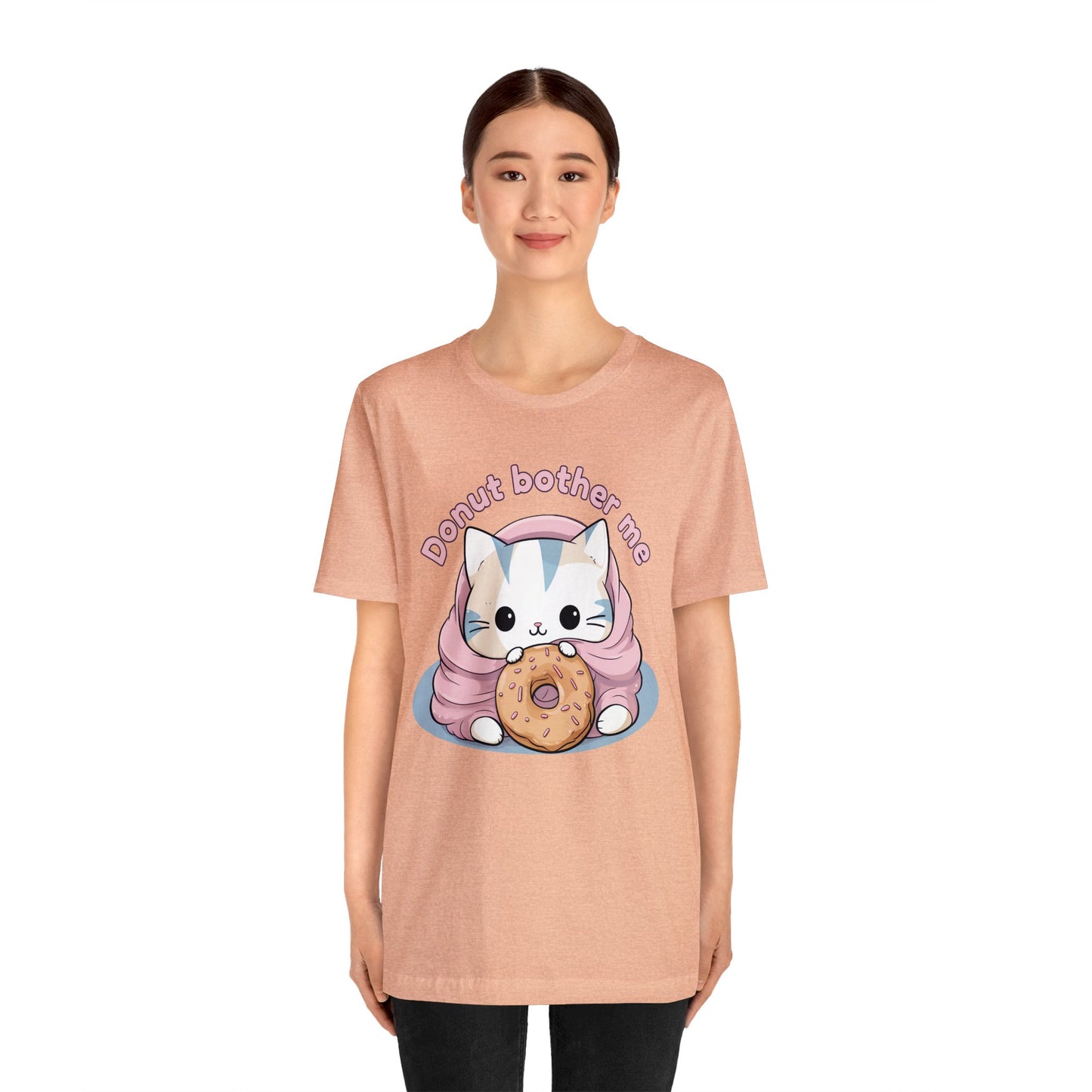 Donut bother me (cat) - Unisex Jersey Short Sleeve Tee