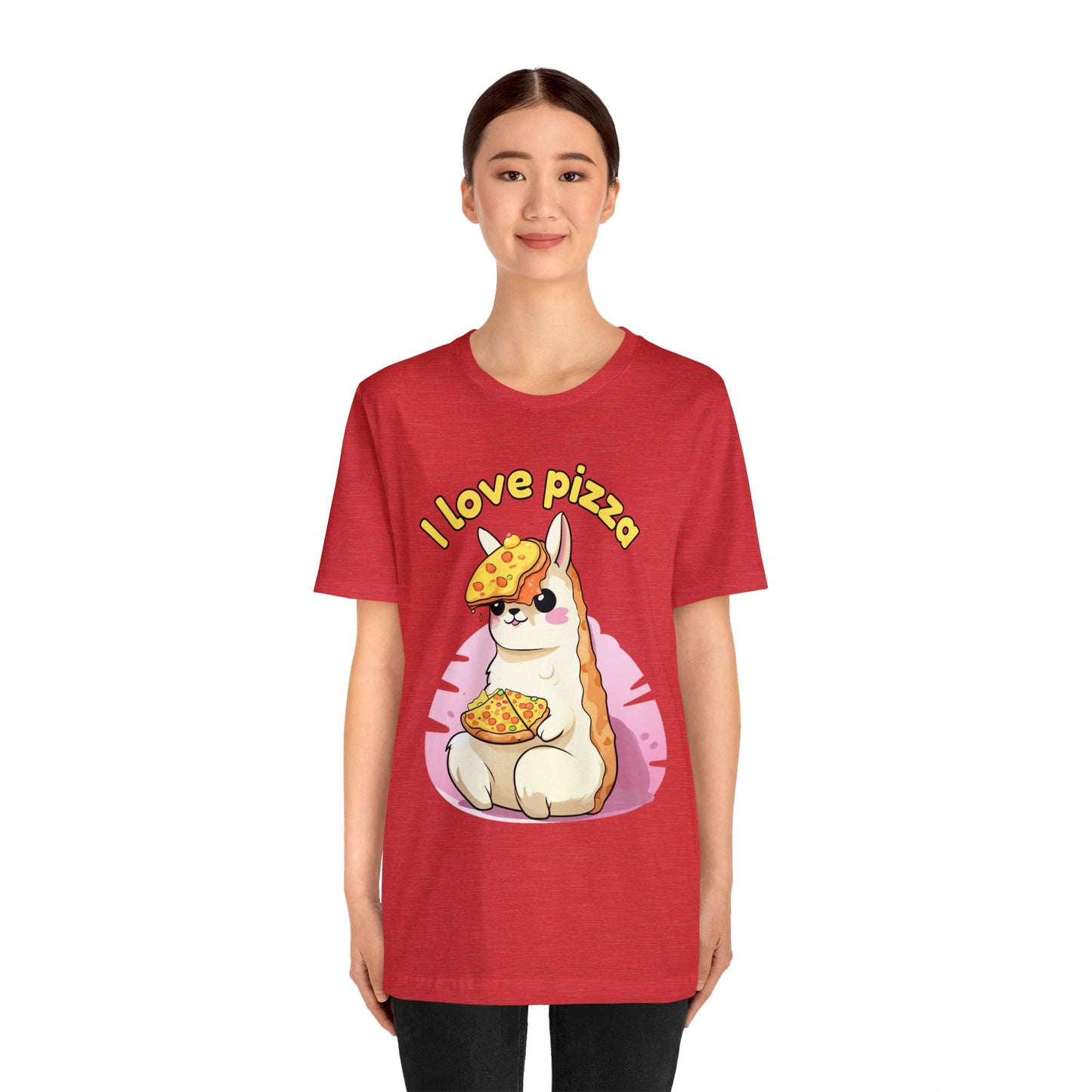 I love pizza - Unisex Jersey Short Sleeve Tee