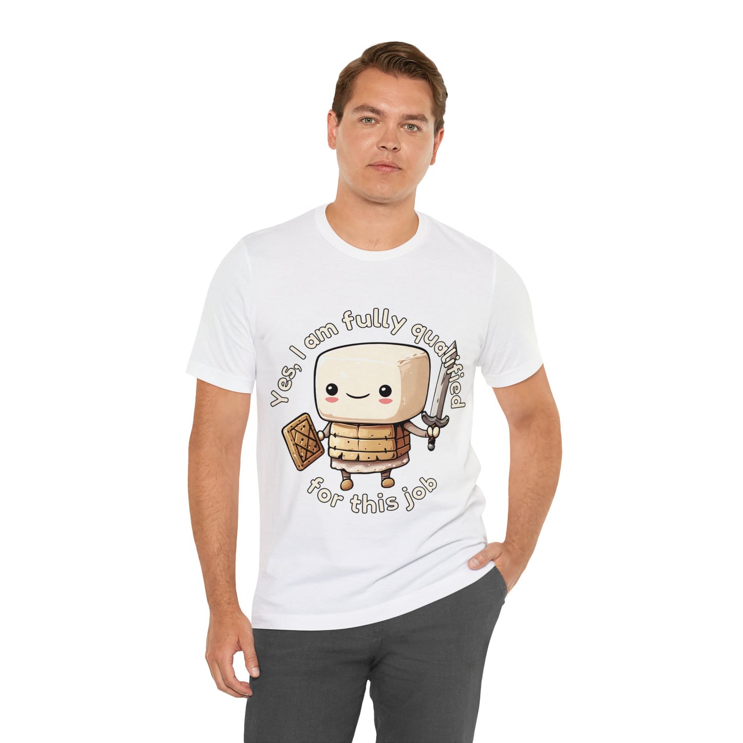 Marshmallow Warrior - Unisex Jersey Short Sleeve Tee