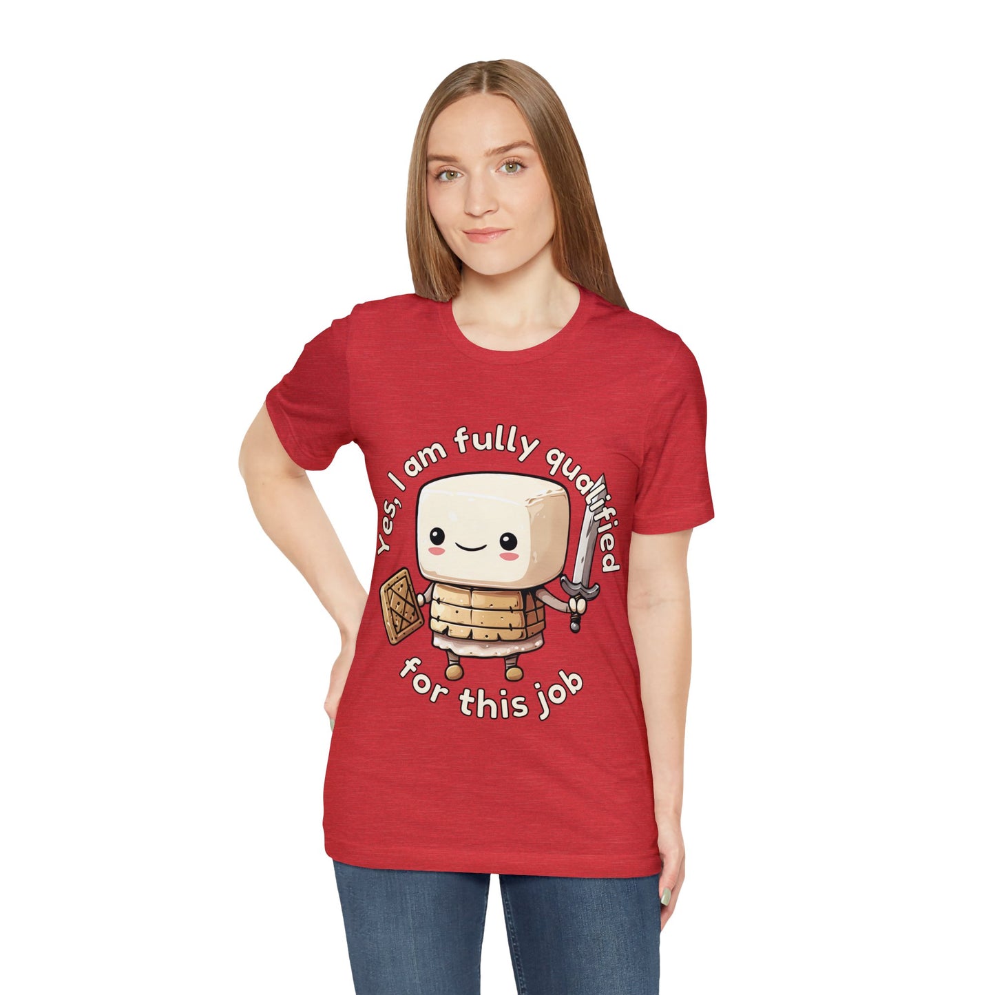 Marshmallow Warrior - Unisex Jersey Short Sleeve Tee