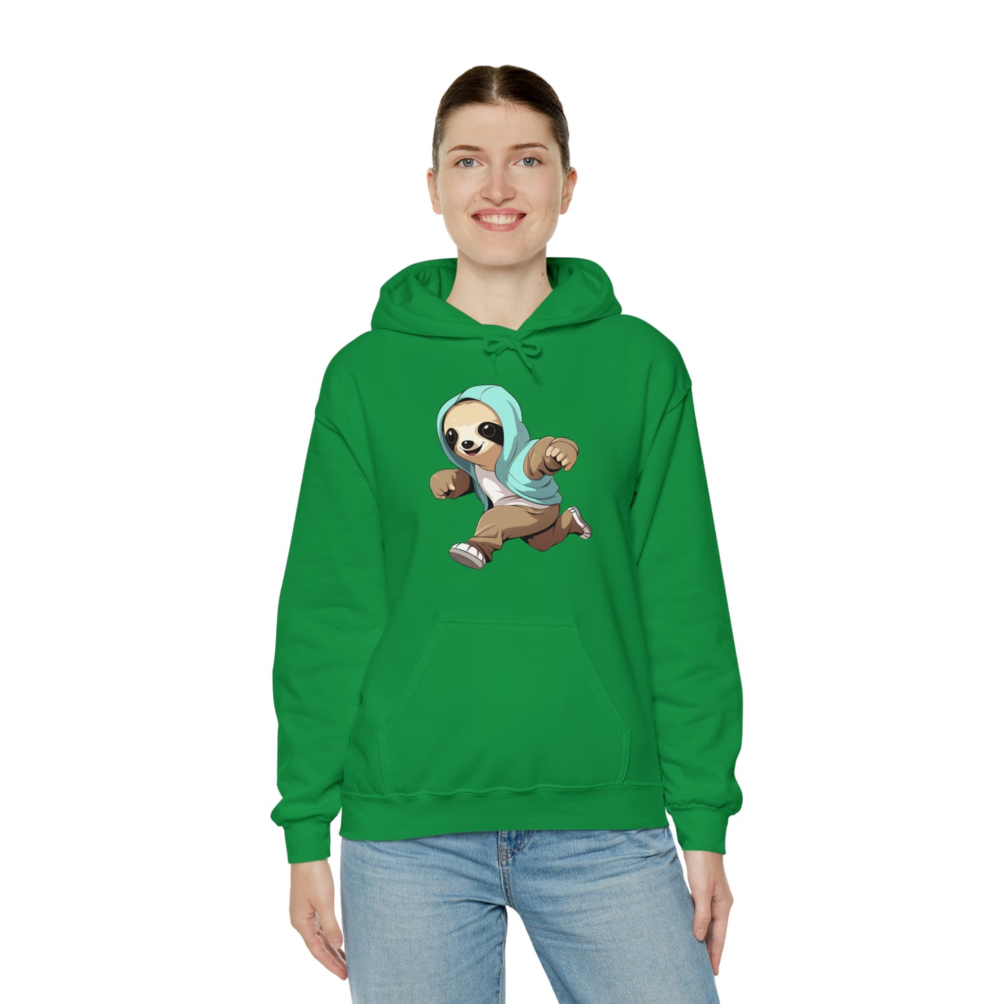 Running Sloth - Unisex Heavy Blend™ Hooded Sweatshirt