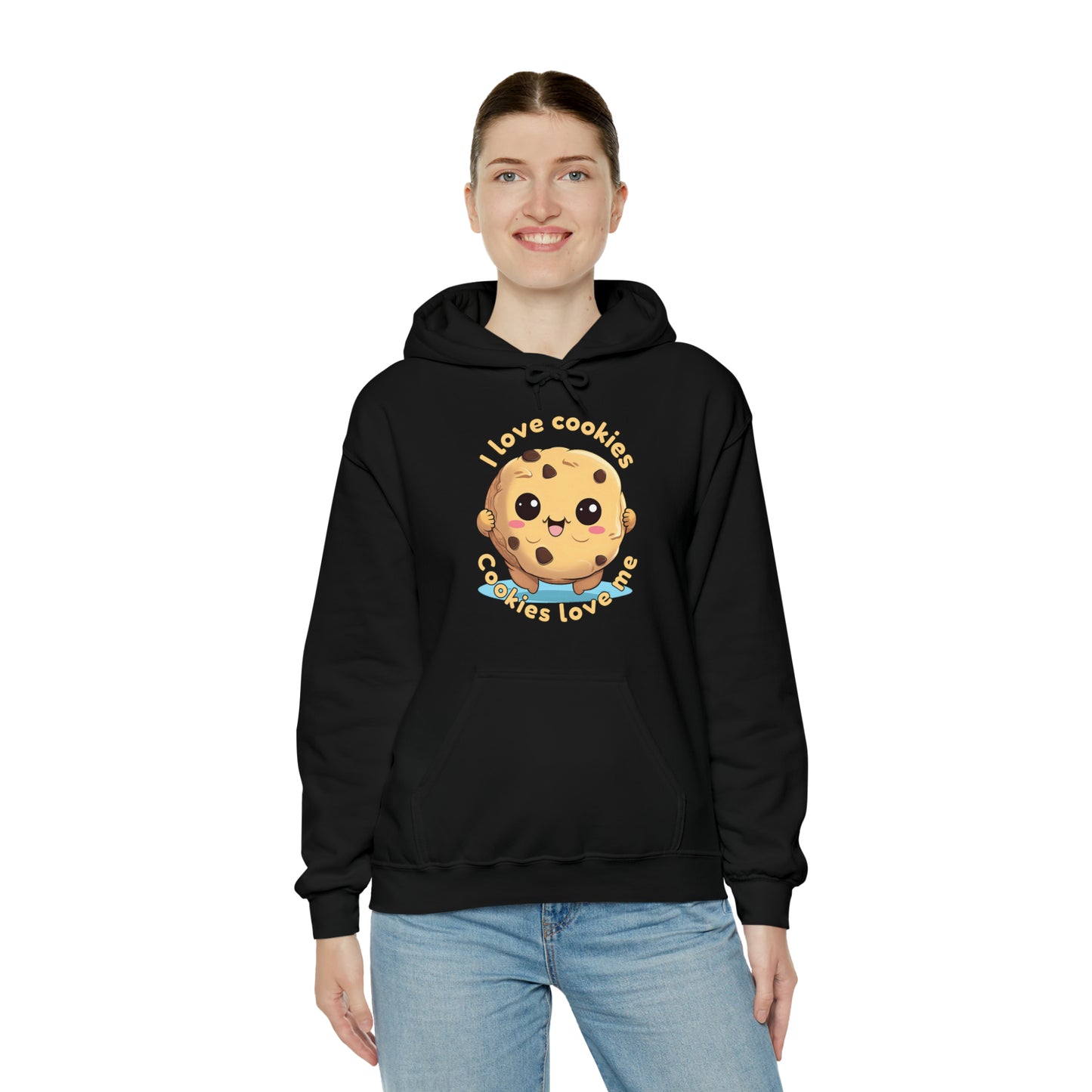 I love cookies, cookies love me - Unisex Heavy Blend™ Hooded Sweatshirt