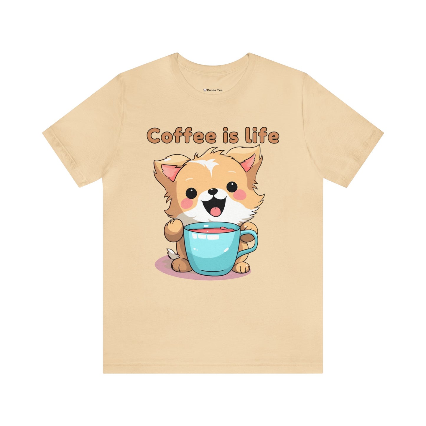 Coffee is Live (dog) - Unisex Jersey Short Sleeve Tee