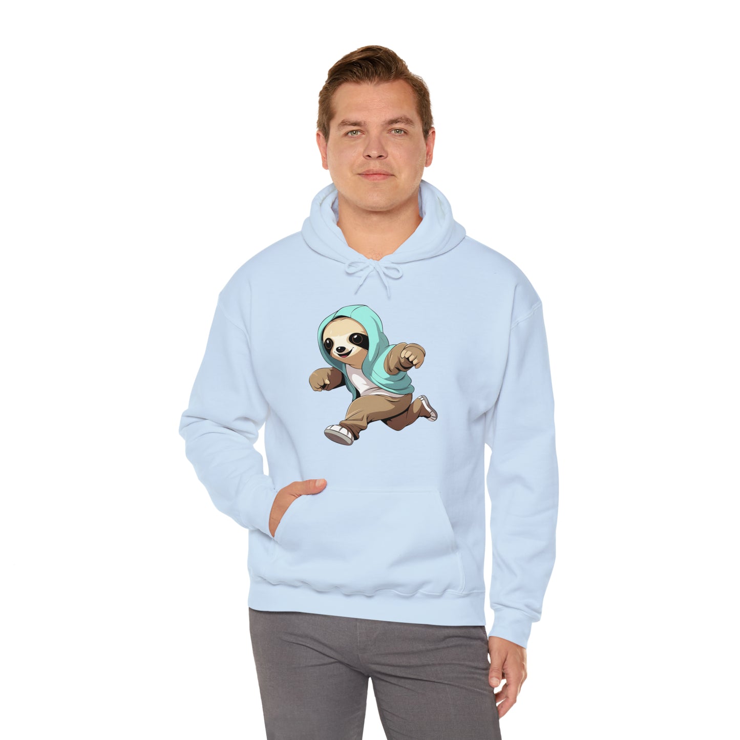 Running Sloth - Unisex Heavy Blend™ Hooded Sweatshirt
