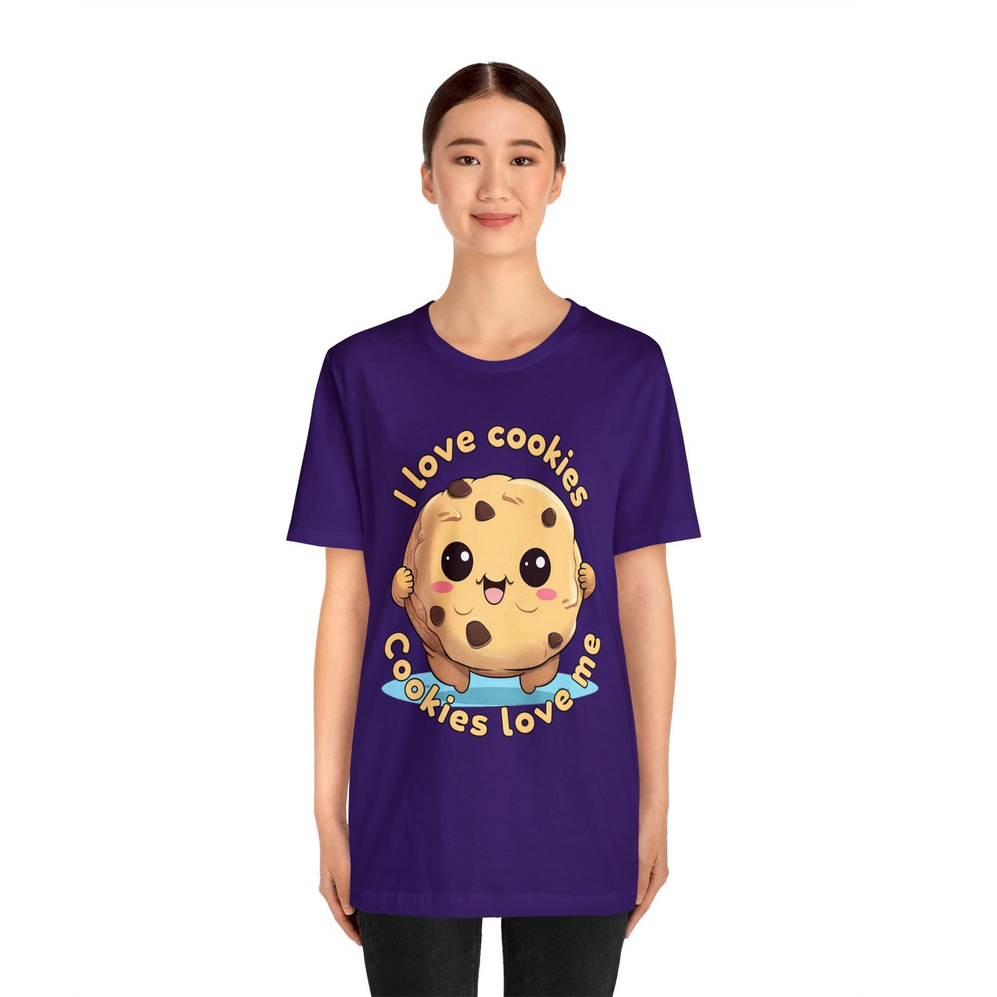 I love cookies, Cookies love me. Unisex Jersey Short Sleeve Tee