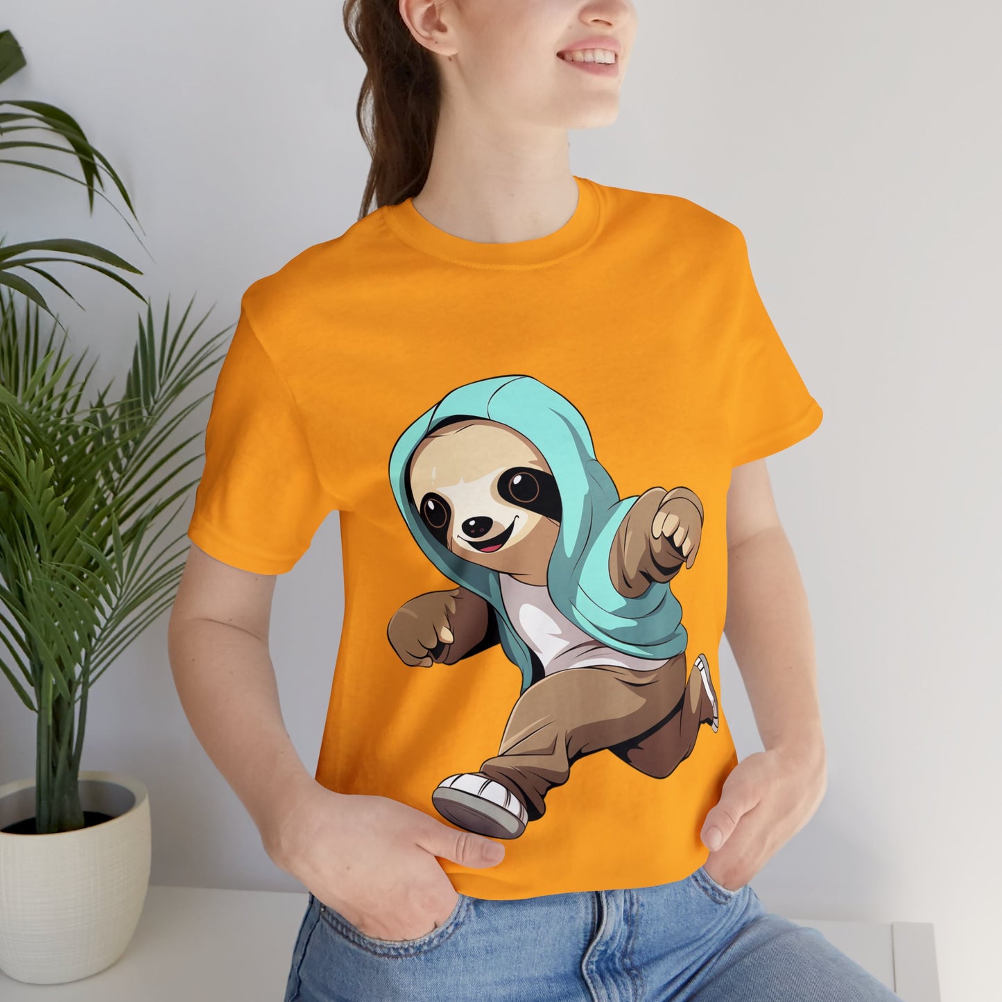 Running Sloth - Unisex Jersey Short Sleeve Tee