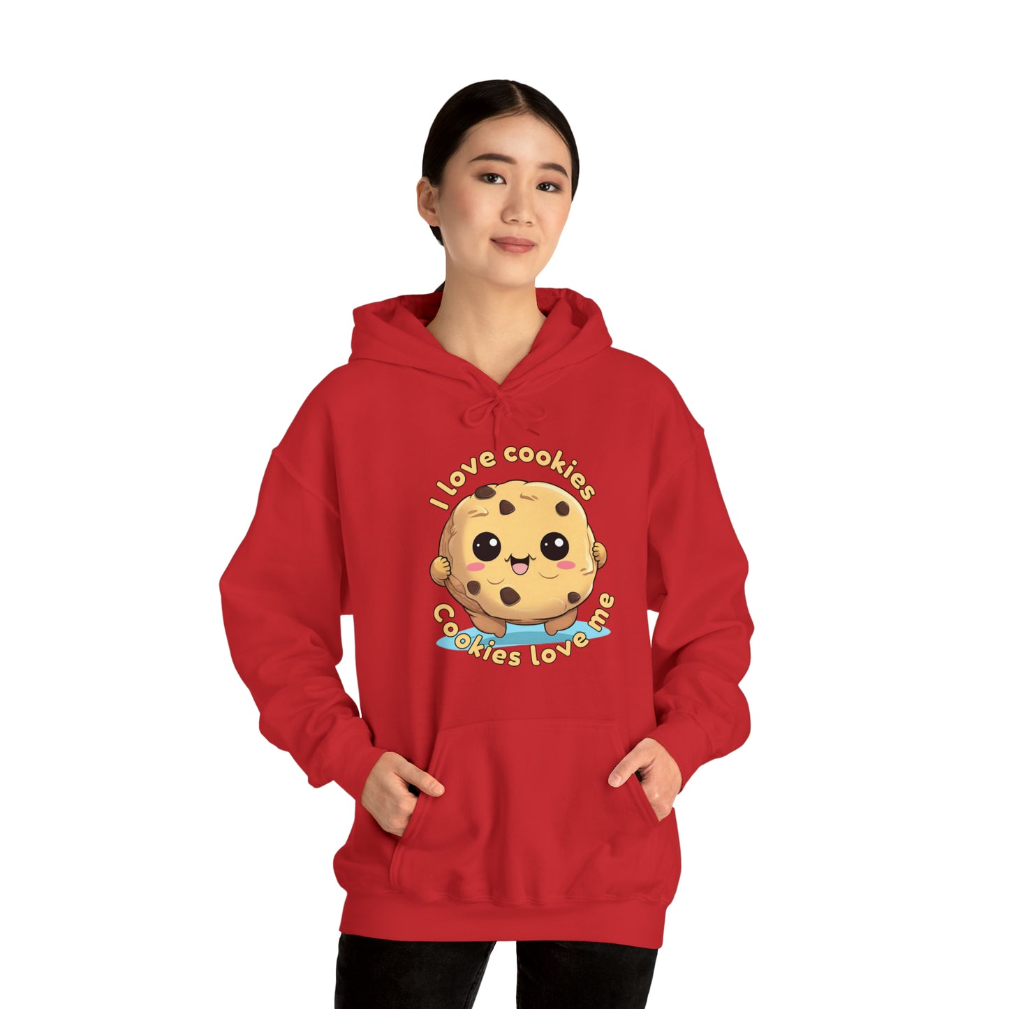 I love cookies, cookies love me - Unisex Heavy Blend™ Hooded Sweatshirt