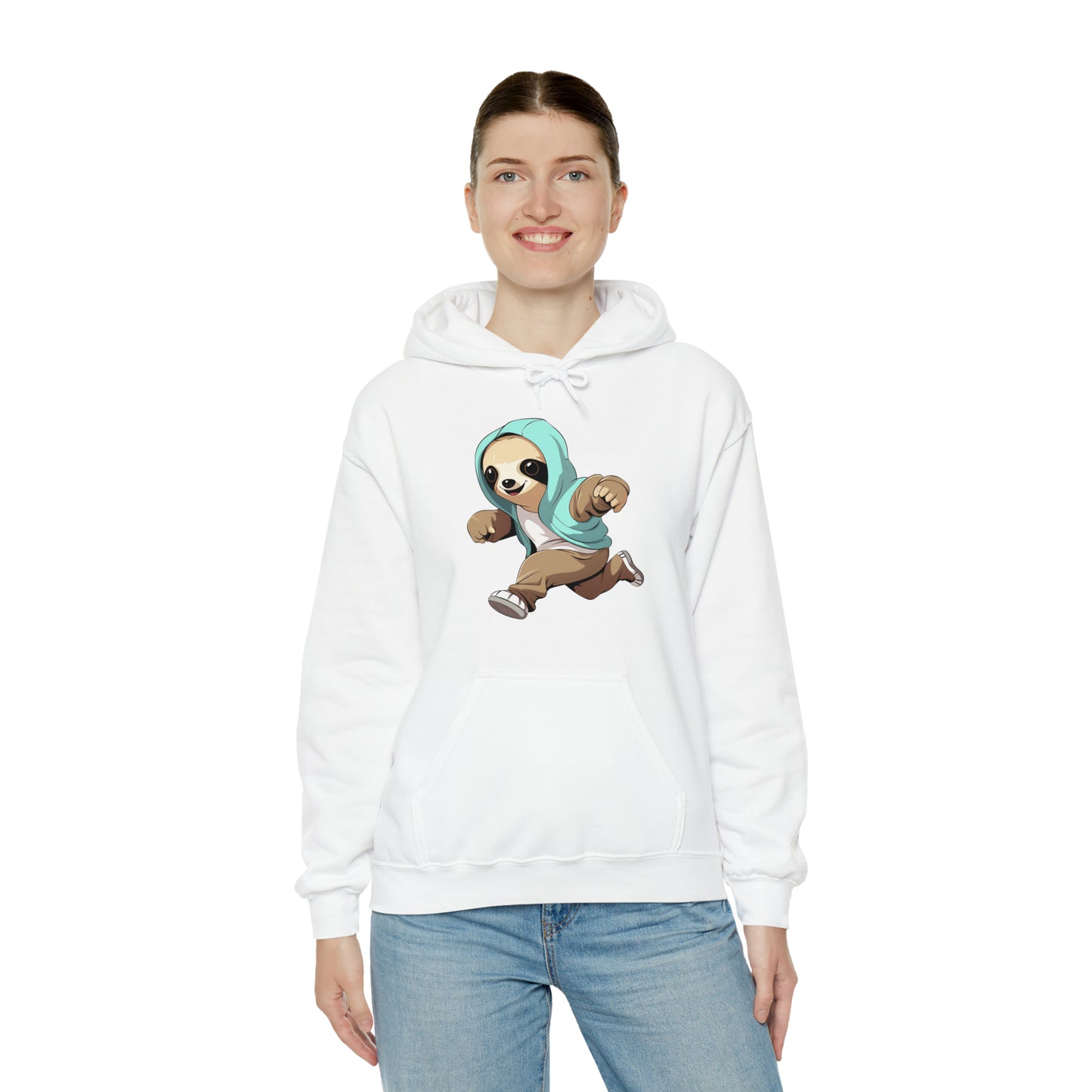Running Sloth - Unisex Heavy Blend™ Hooded Sweatshirt