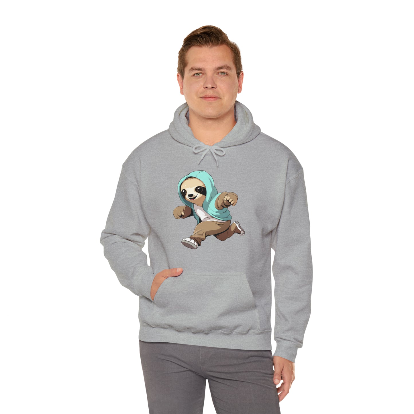 Running Sloth - Unisex Heavy Blend™ Hooded Sweatshirt