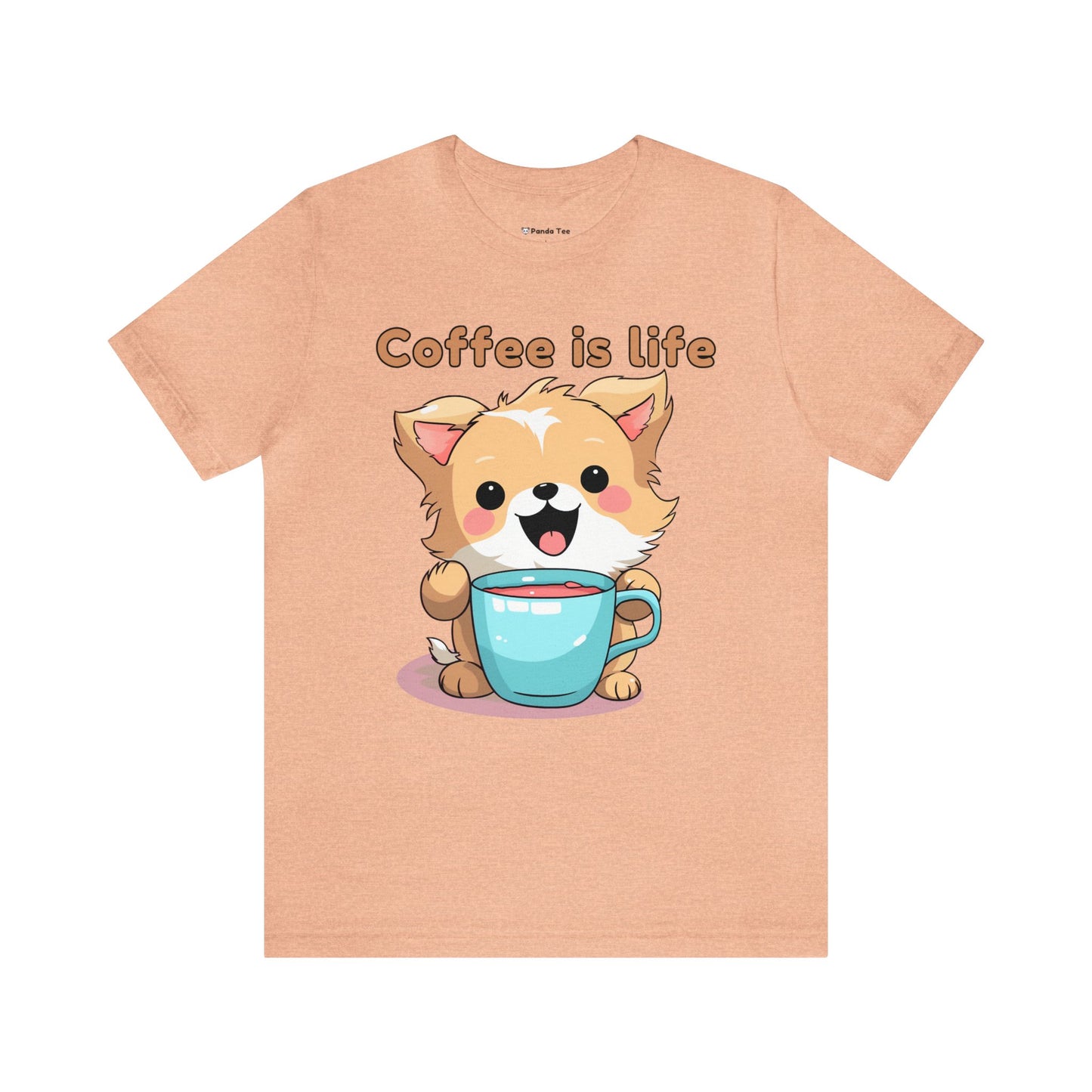 Coffee is Live (dog) - Unisex Jersey Short Sleeve Tee