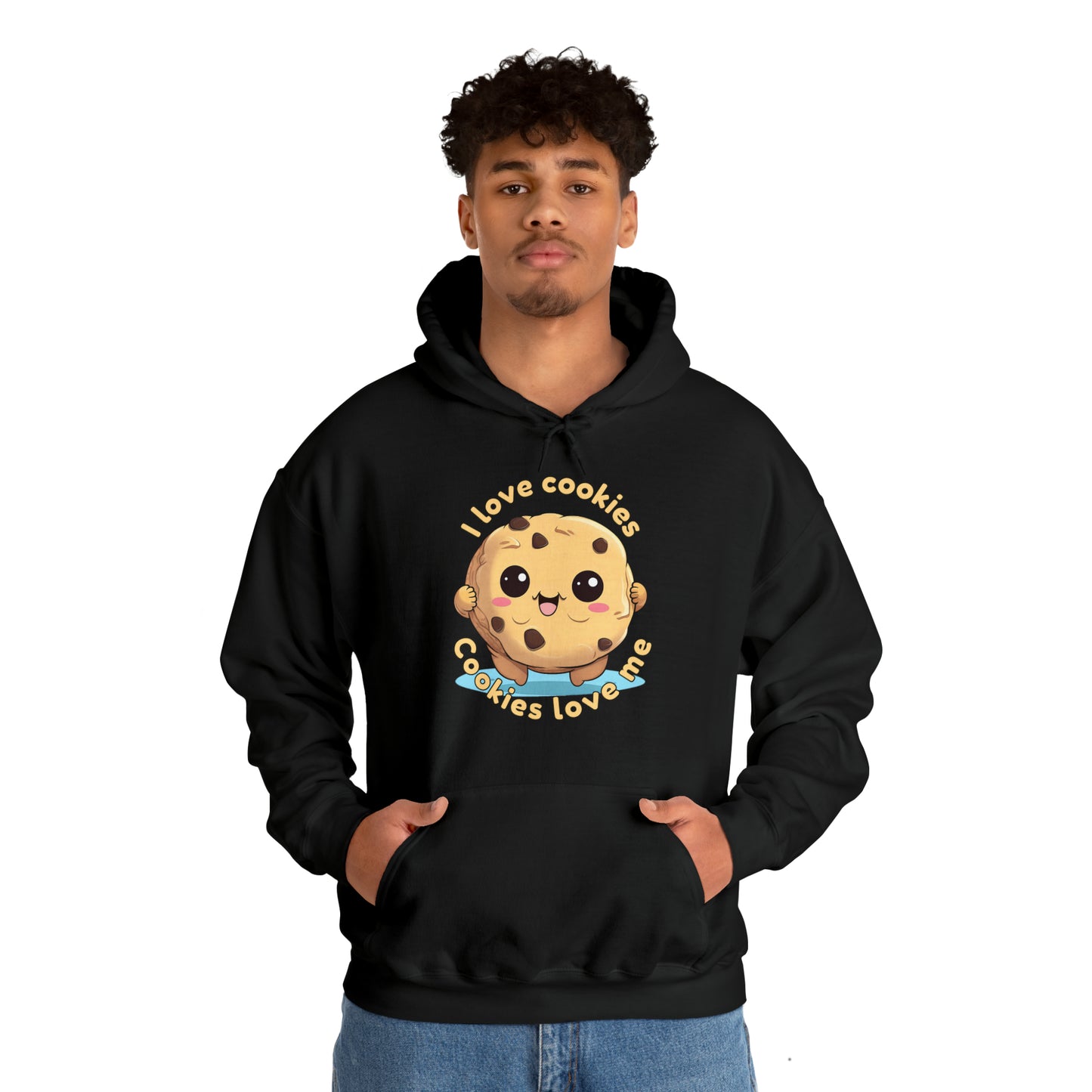 I love cookies, cookies love me - Unisex Heavy Blend™ Hooded Sweatshirt