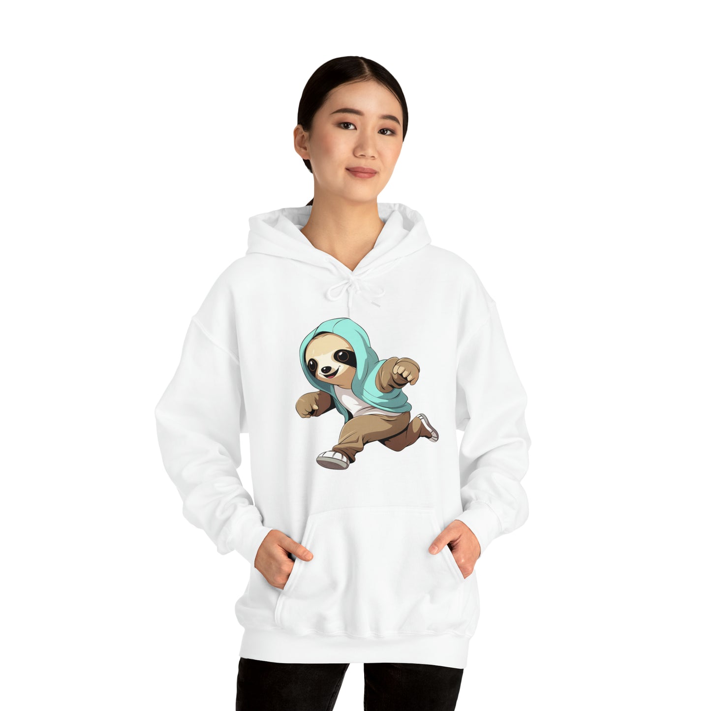 Running Sloth - Unisex Heavy Blend™ Hooded Sweatshirt