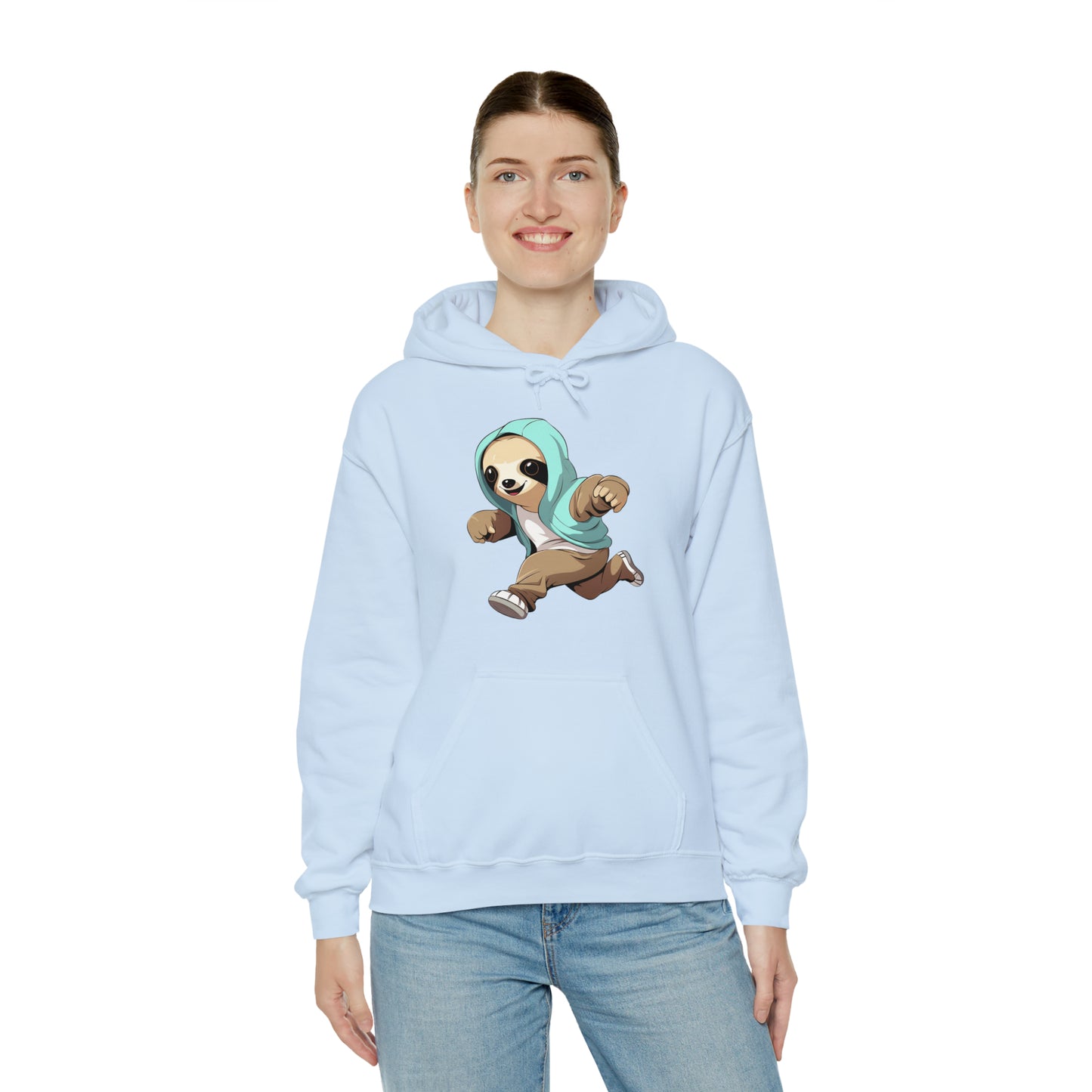 Running Sloth - Unisex Heavy Blend™ Hooded Sweatshirt