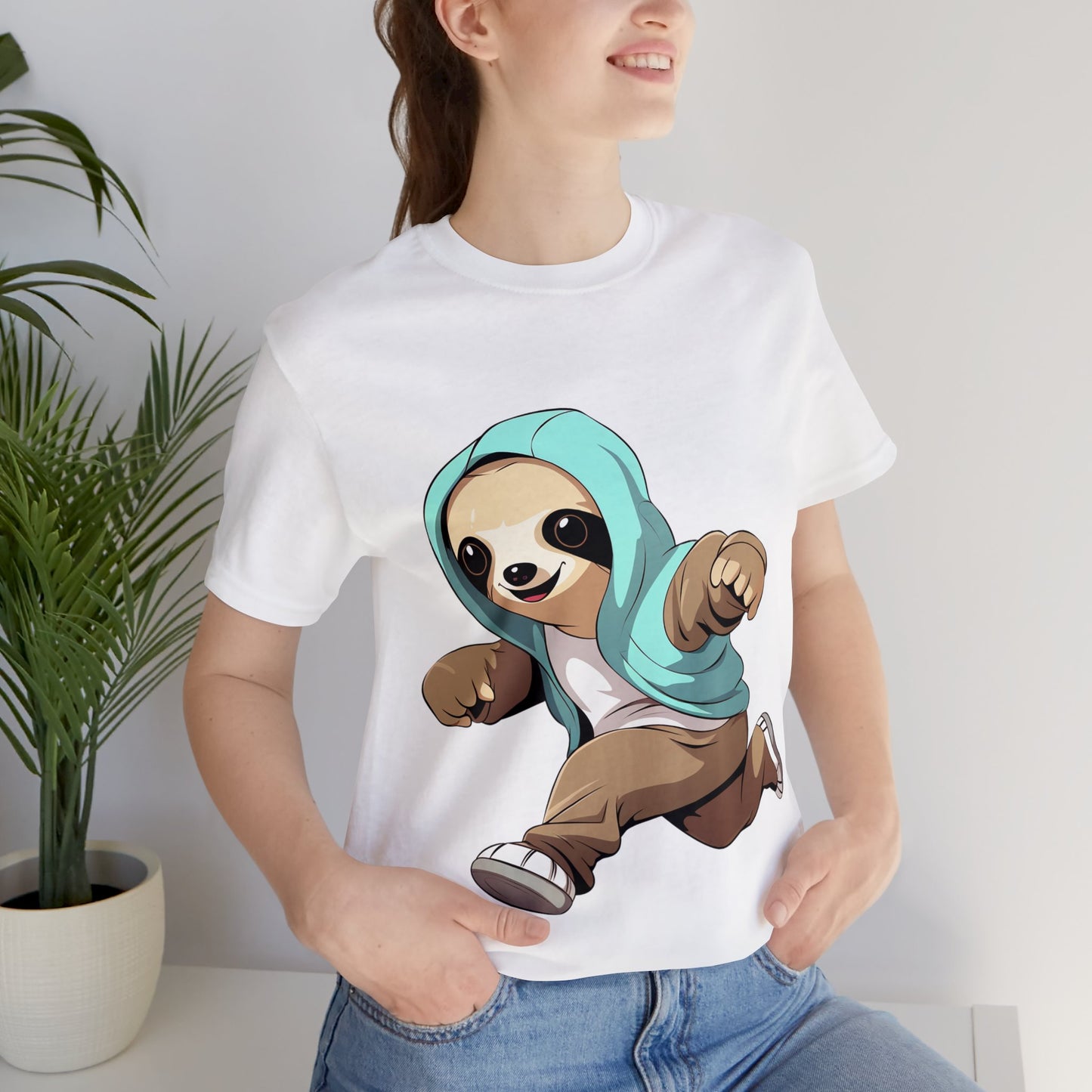 Running Sloth - Unisex Jersey Short Sleeve Tee