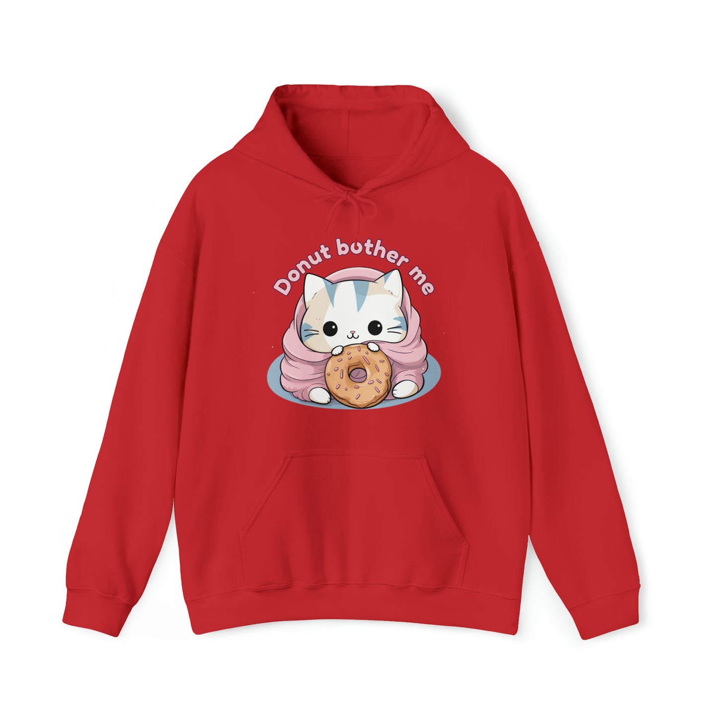 Donut bother me (cat) - Unisex Heavy Blend™ Hooded Sweatshirt