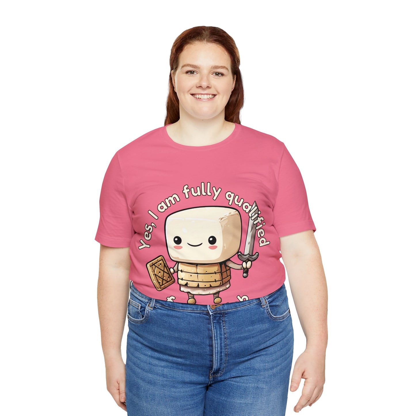 Marshmallow Warrior - Unisex Jersey Short Sleeve Tee