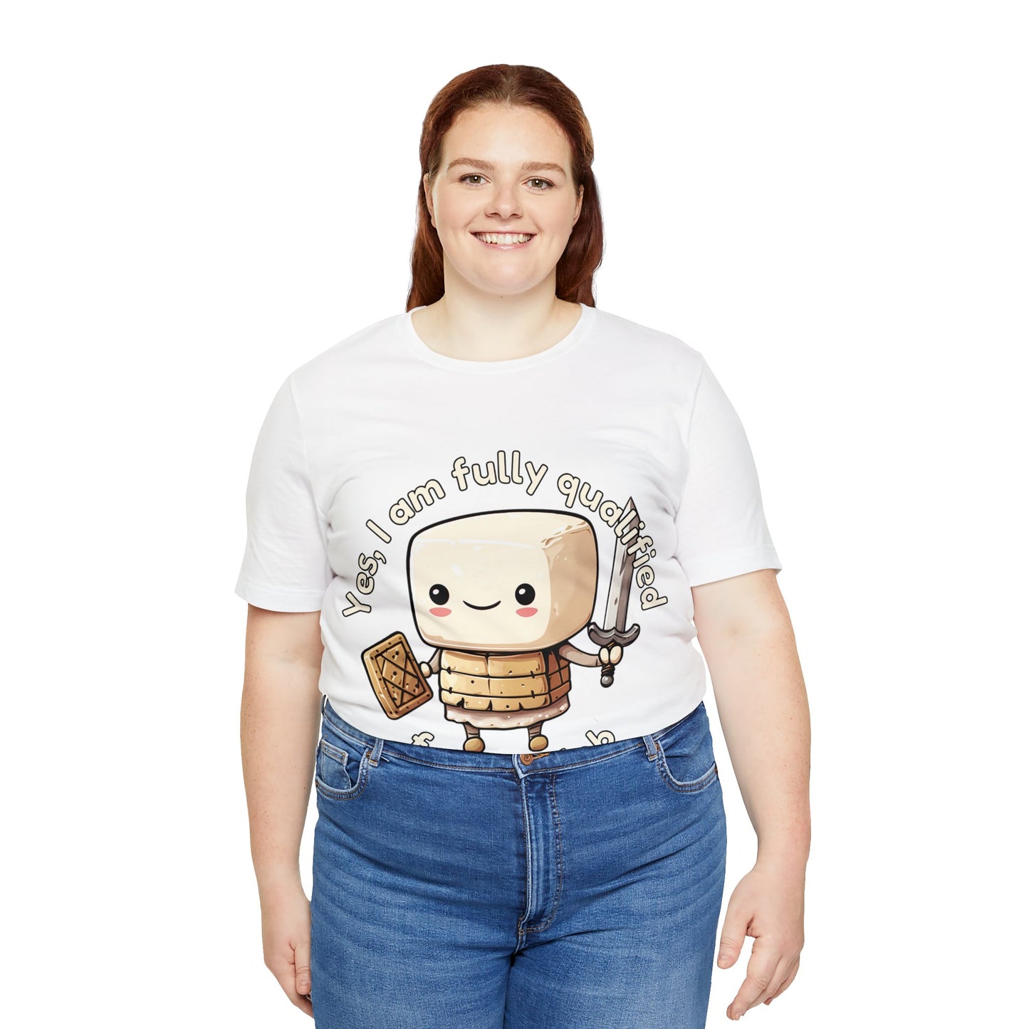 Marshmallow Warrior - Unisex Jersey Short Sleeve Tee