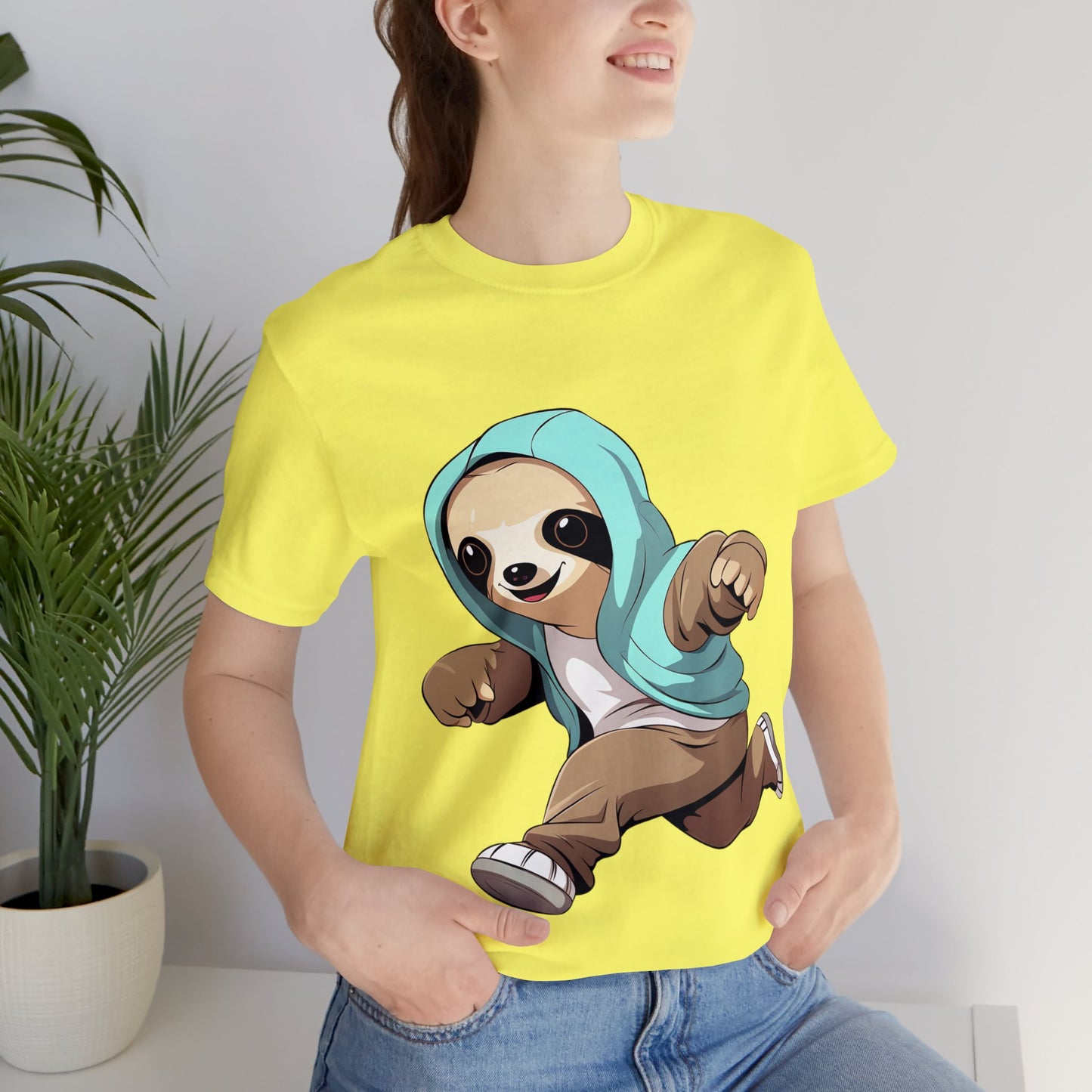 Running Sloth - Unisex Jersey Short Sleeve Tee