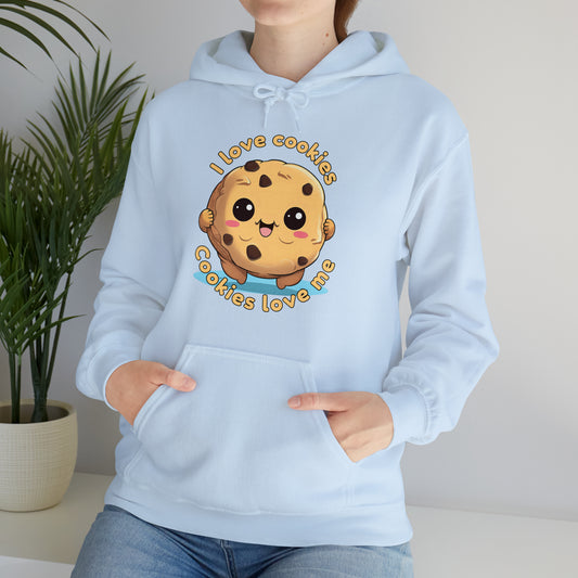 I love cookies, cookies love me - Unisex Heavy Blend™ Hooded Sweatshirt
