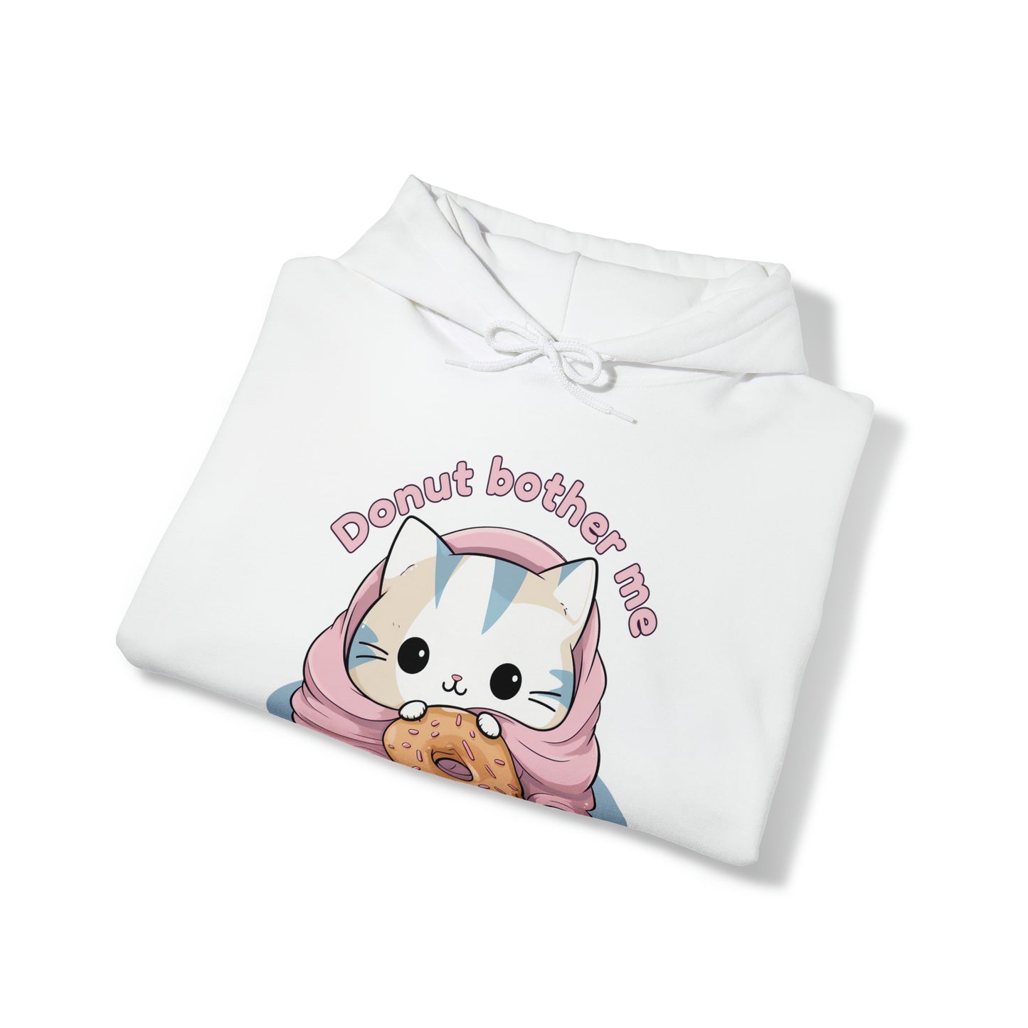 Donut bother me (cat) - Unisex Heavy Blend™ Hooded Sweatshirt