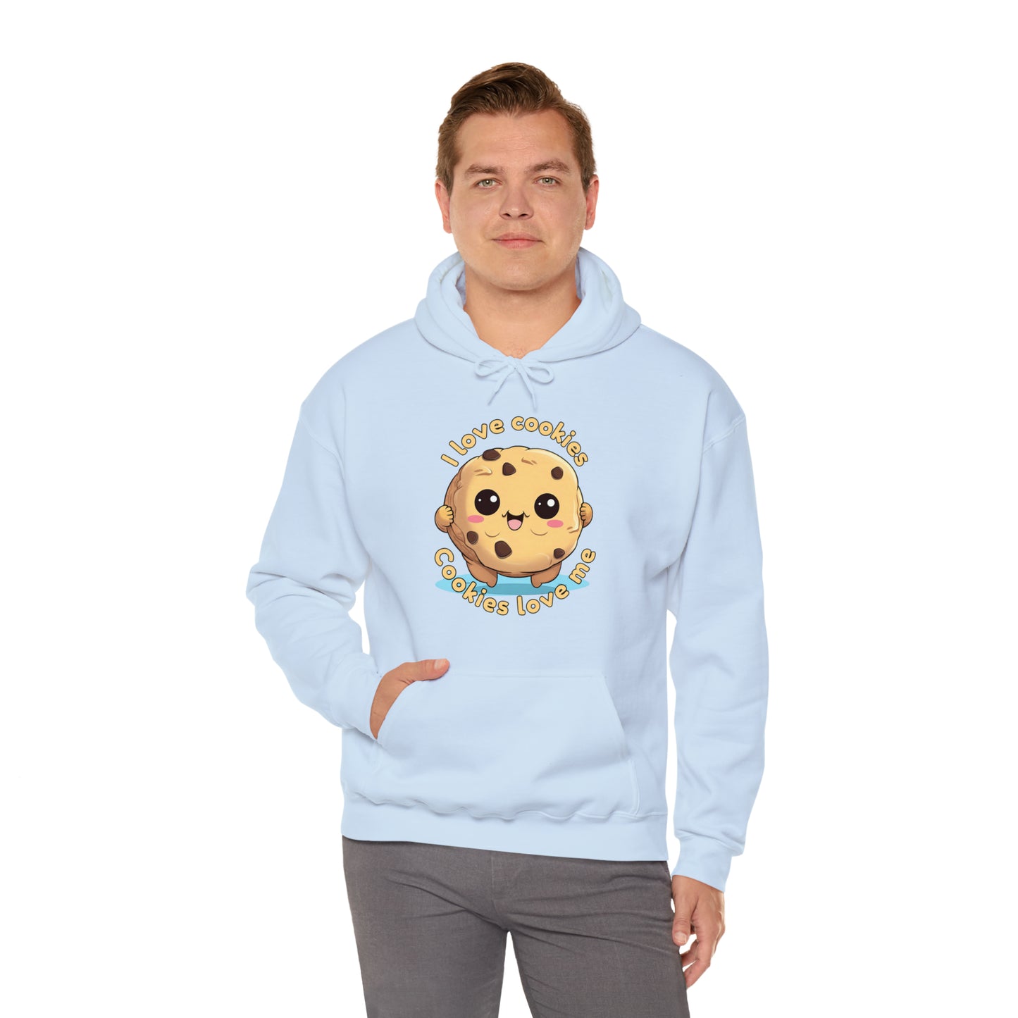 I love cookies, cookies love me - Unisex Heavy Blend™ Hooded Sweatshirt