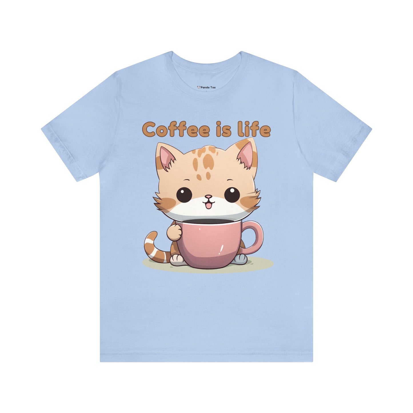 Coffee is Life (cat) - Unisex Jersey Short Sleeve Tee