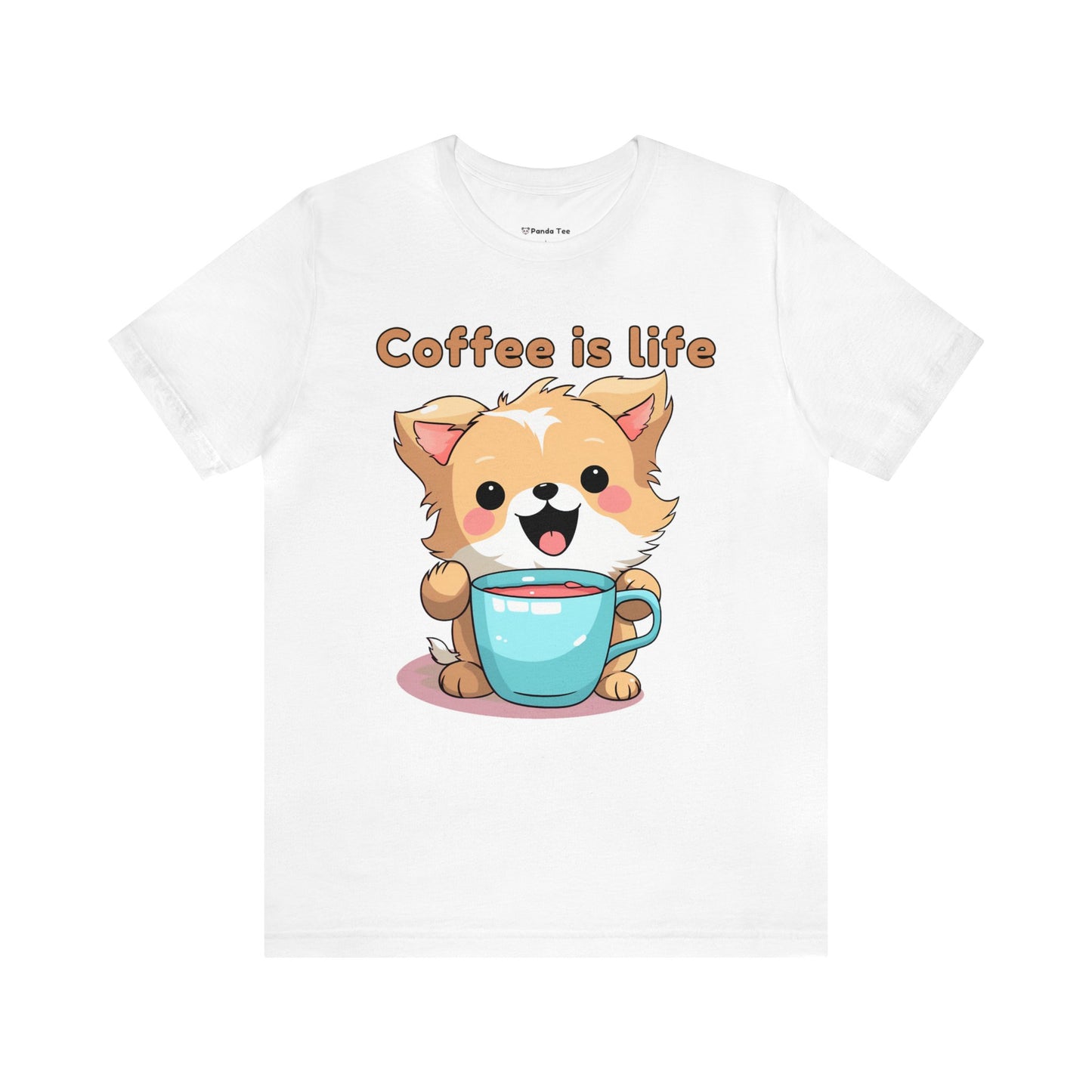 Coffee is Live (dog) - Unisex Jersey Short Sleeve Tee
