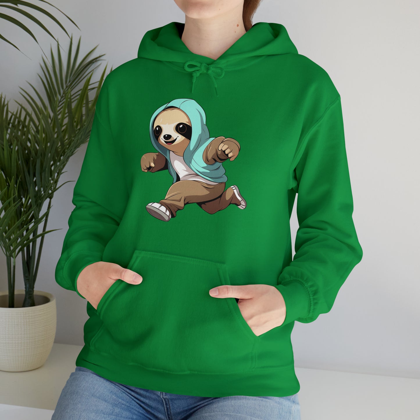 Running Sloth - Unisex Heavy Blend™ Hooded Sweatshirt