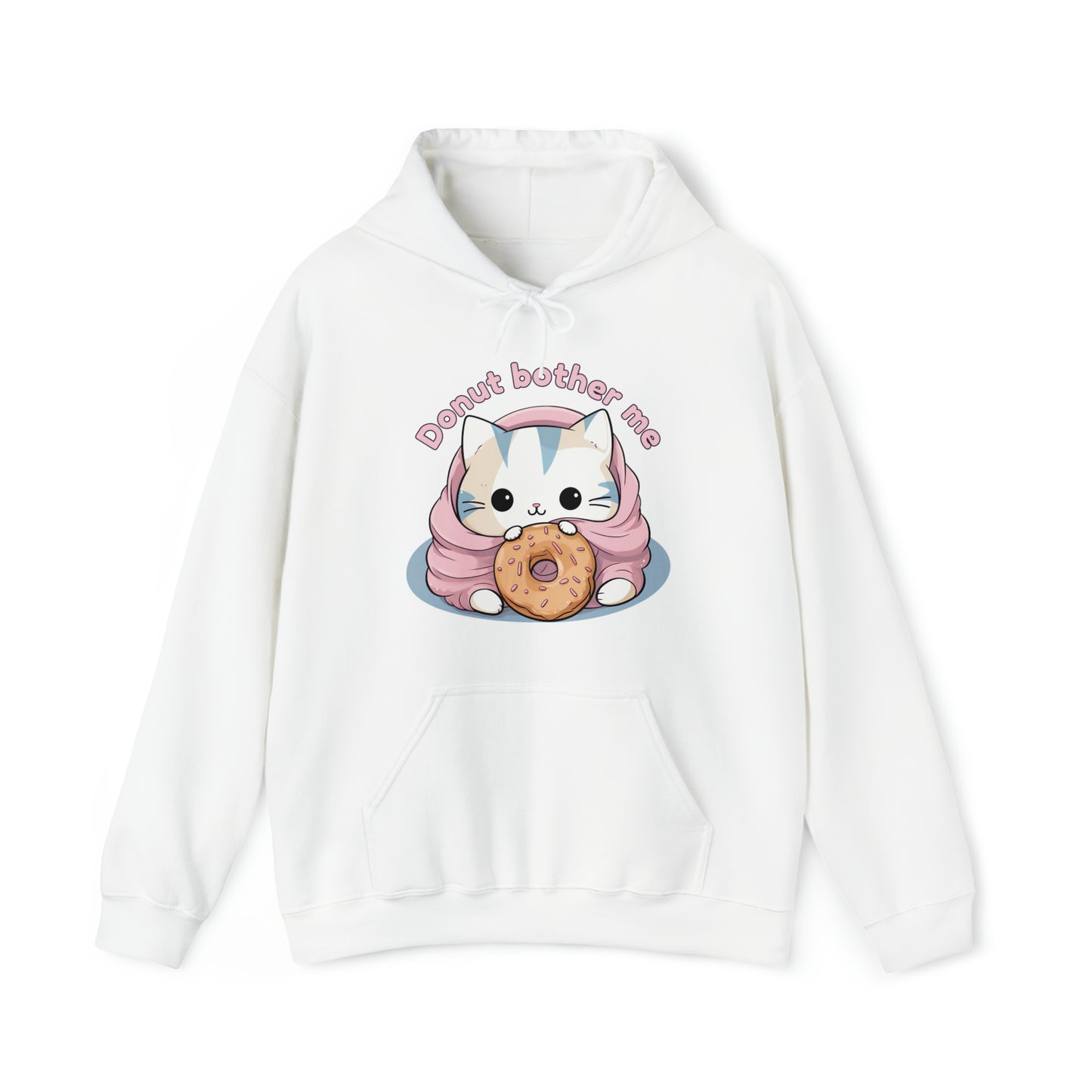 Donut bother me (cat) - Unisex Heavy Blend™ Hooded Sweatshirt