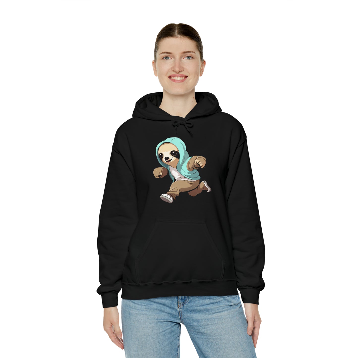 Running Sloth - Unisex Heavy Blend™ Hooded Sweatshirt