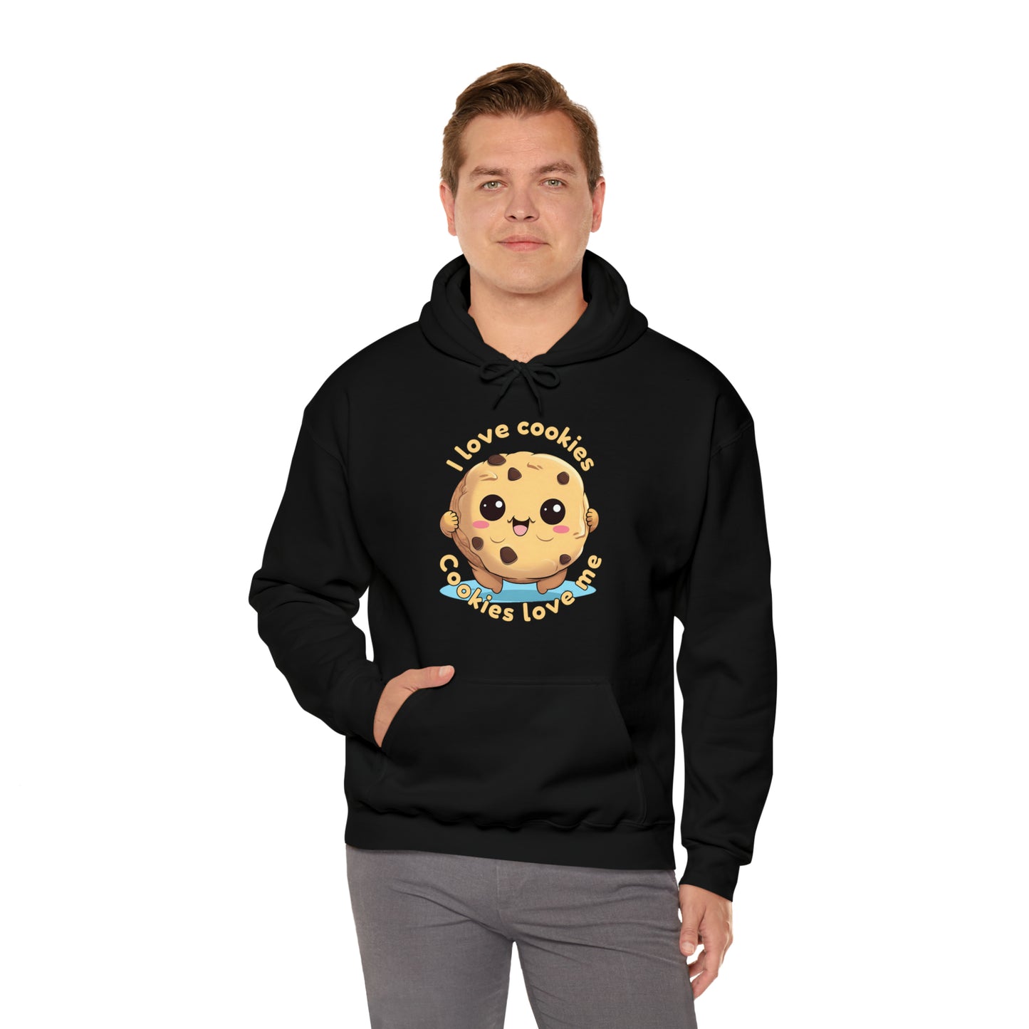 I love cookies, cookies love me - Unisex Heavy Blend™ Hooded Sweatshirt