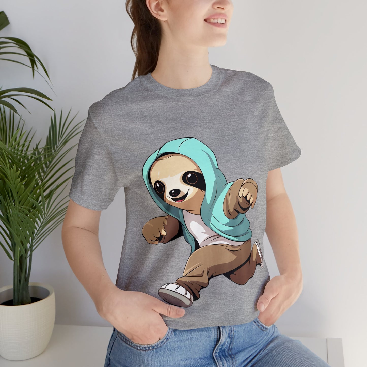 Running Sloth - Unisex Jersey Short Sleeve Tee