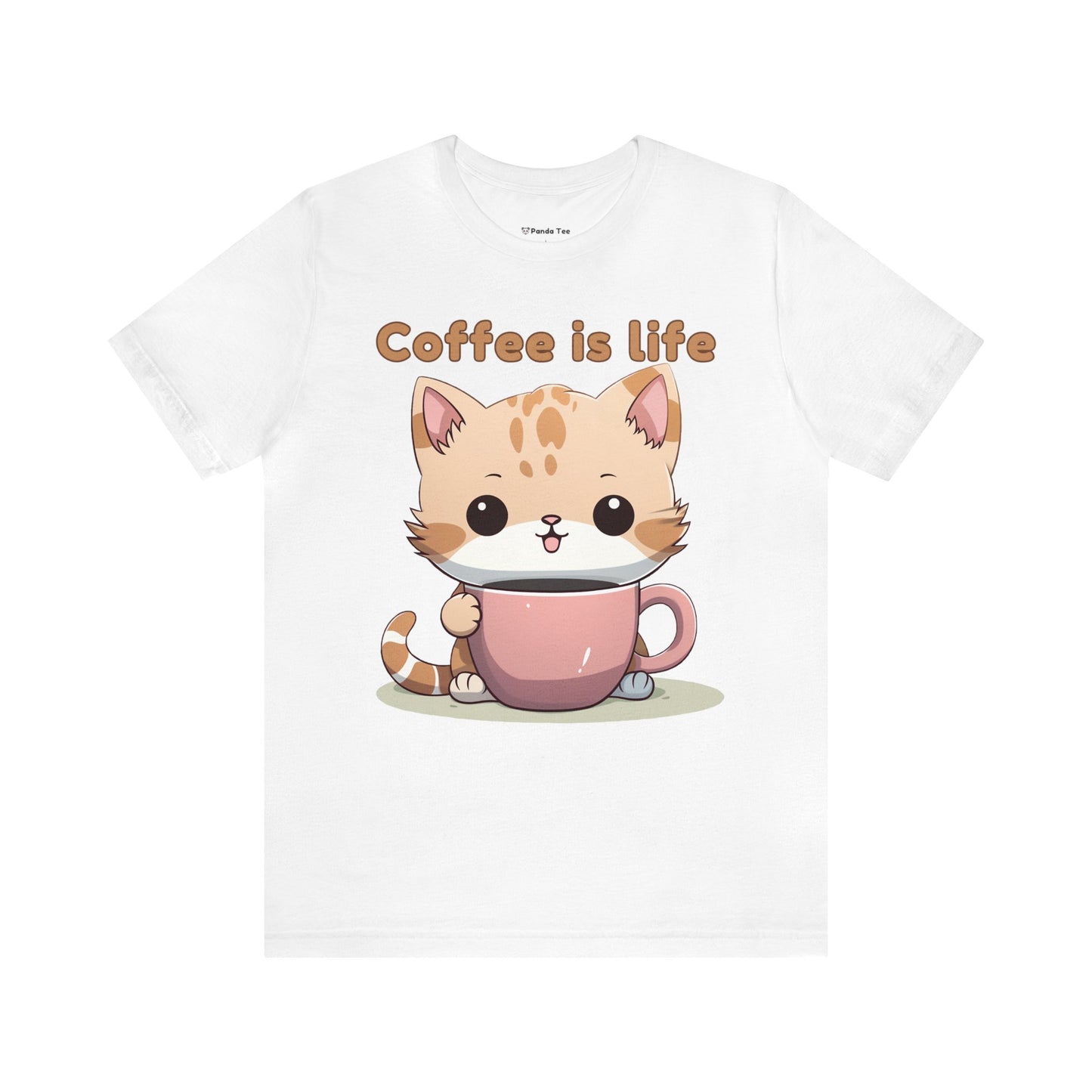 Coffee is Life (cat) - Unisex Jersey Short Sleeve Tee