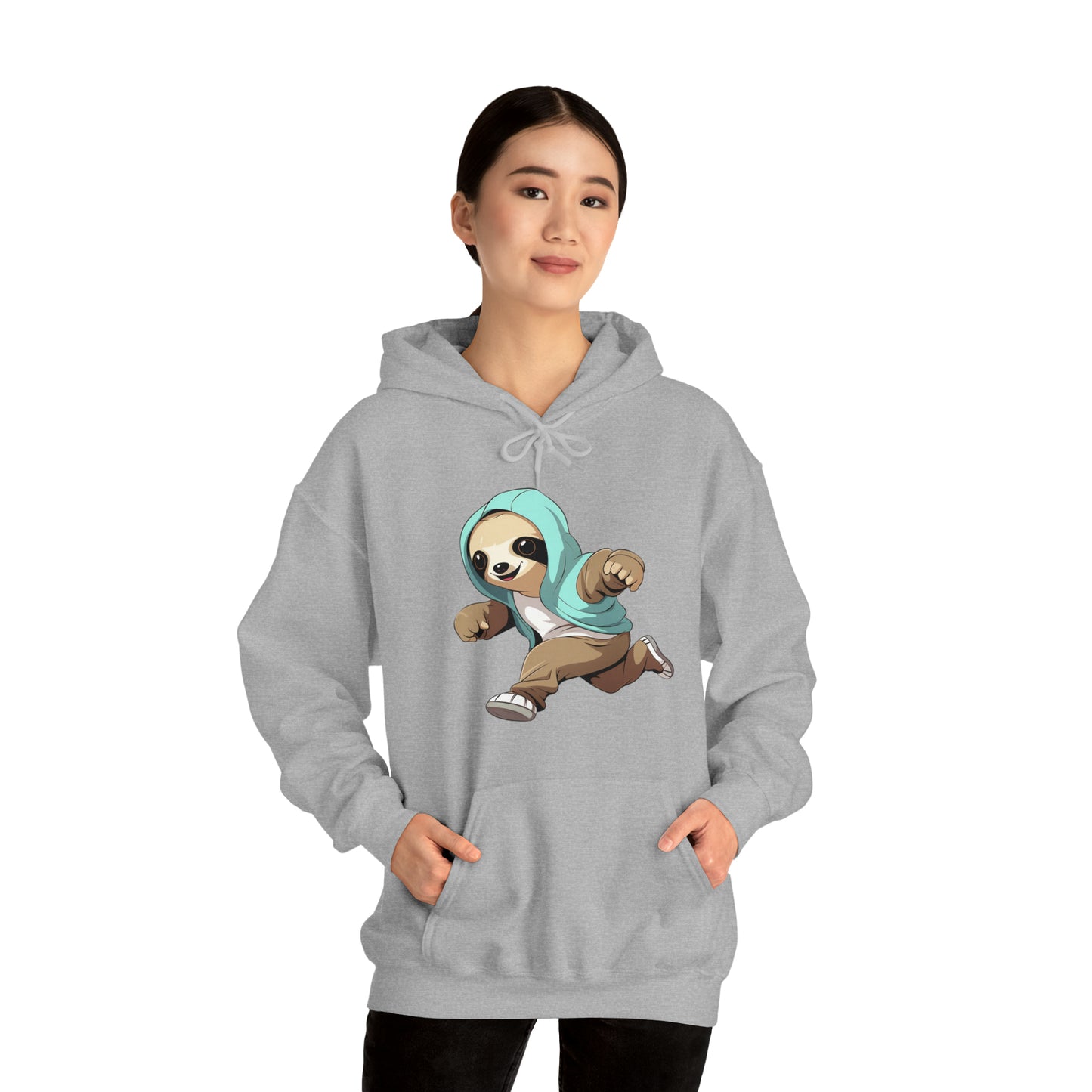 Running Sloth - Unisex Heavy Blend™ Hooded Sweatshirt