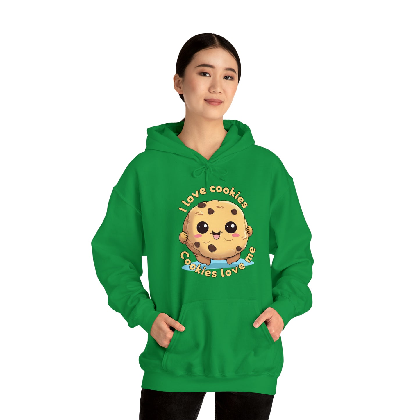 I love cookies, cookies love me - Unisex Heavy Blend™ Hooded Sweatshirt