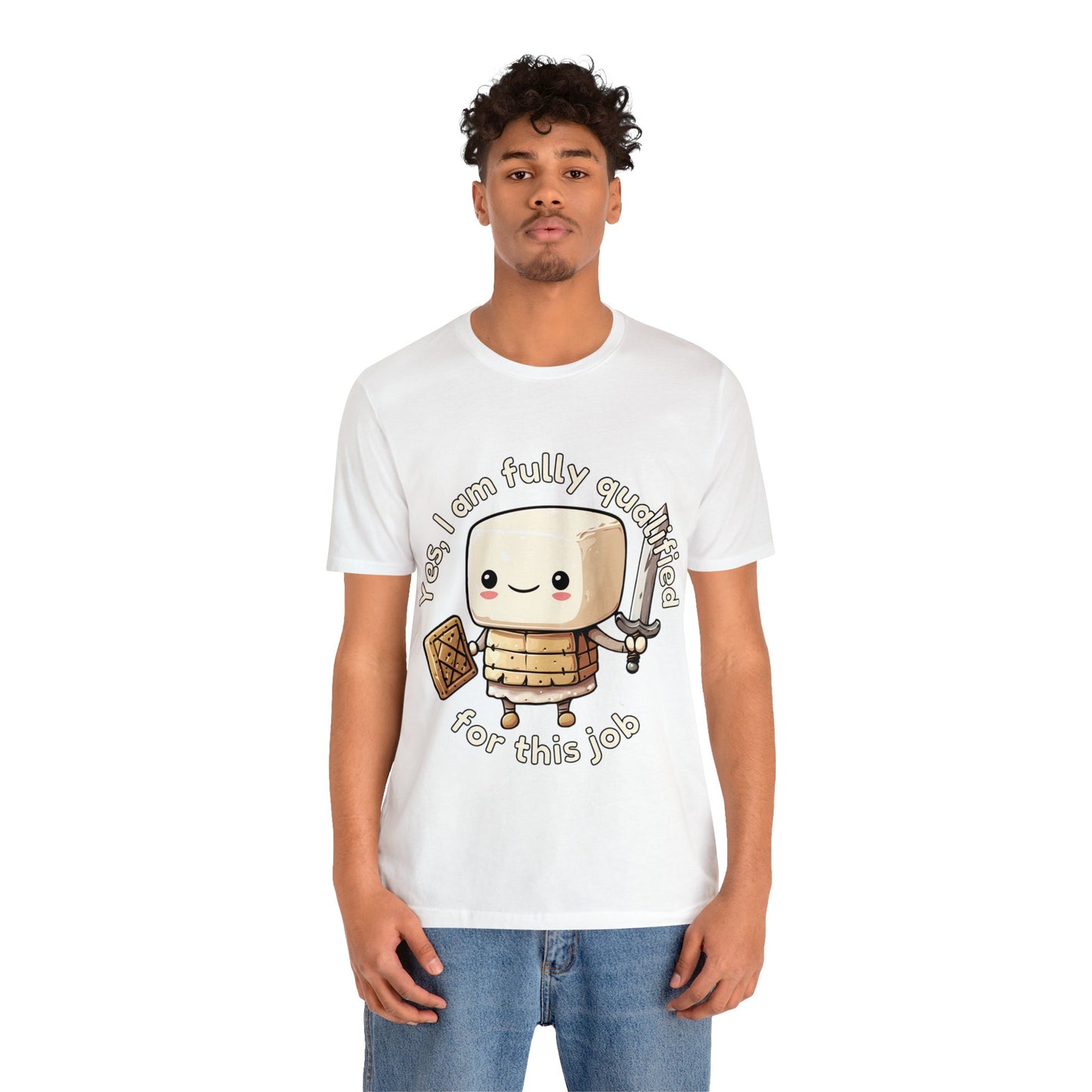 Marshmallow Warrior - Unisex Jersey Short Sleeve Tee