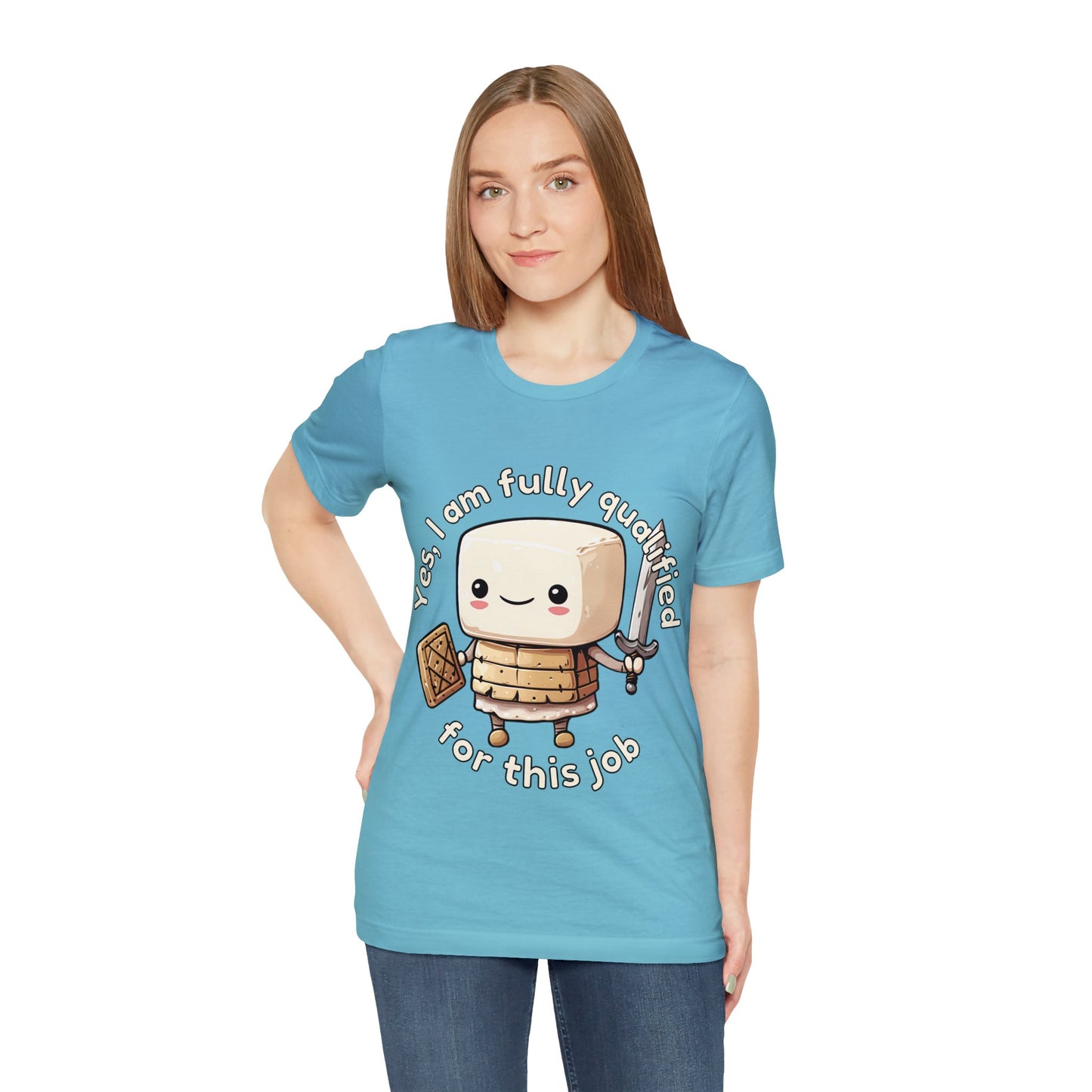 Marshmallow Warrior - Unisex Jersey Short Sleeve Tee