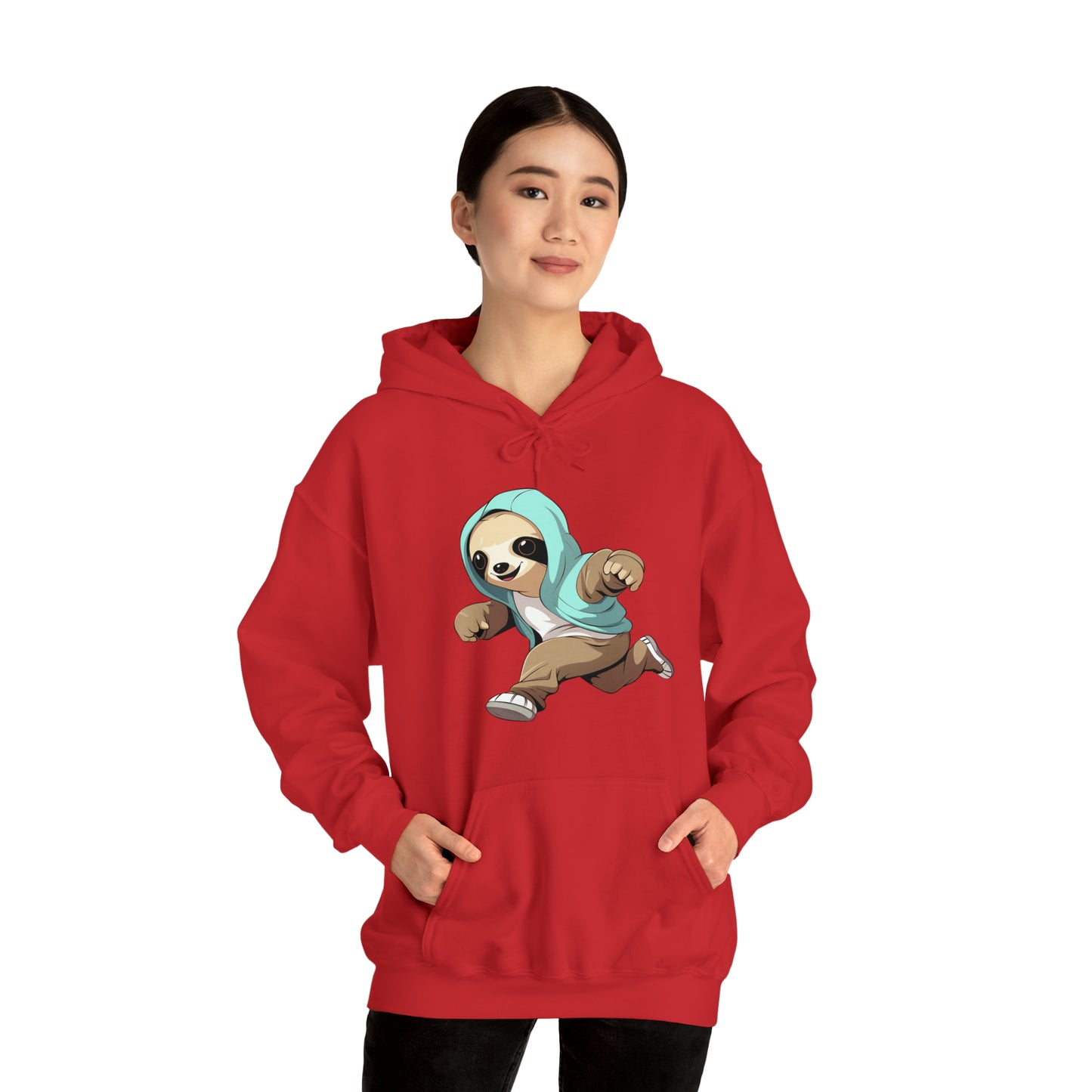 Running Sloth - Unisex Heavy Blend™ Hooded Sweatshirt