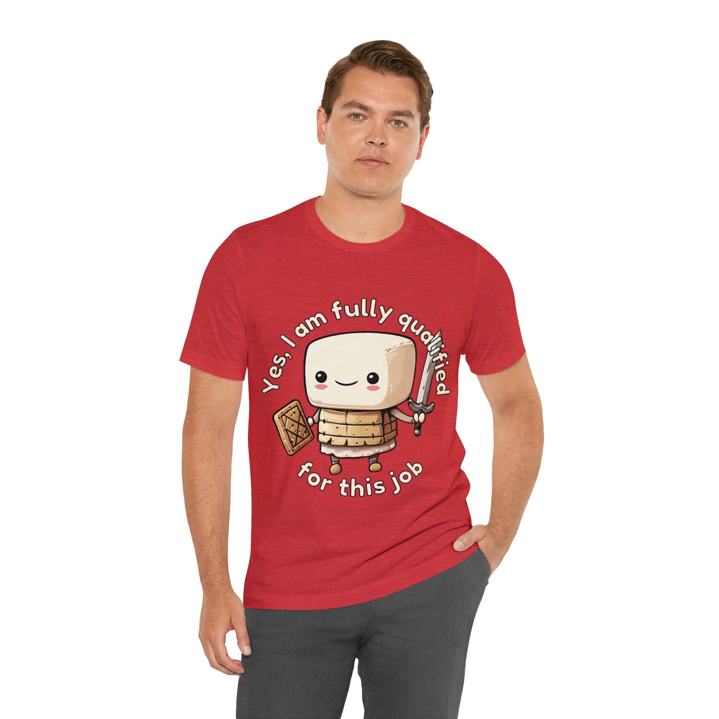 Marshmallow Warrior - Unisex Jersey Short Sleeve Tee
