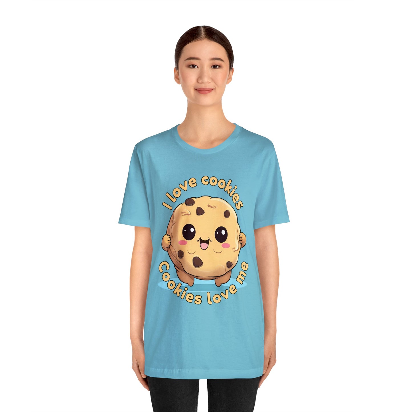 I love cookies, Cookies love me. Unisex Jersey Short Sleeve Tee