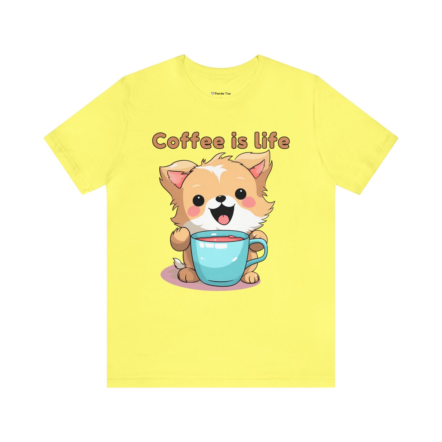 Coffee is Live (dog) - Unisex Jersey Short Sleeve Tee