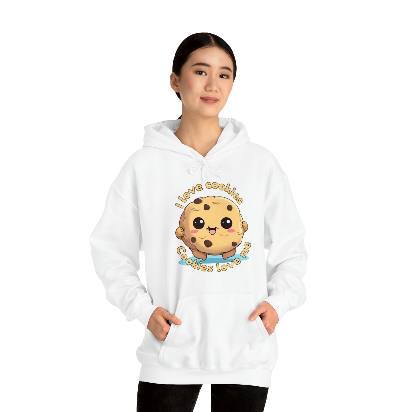 I love cookies, cookies love me - Unisex Heavy Blend™ Hooded Sweatshirt
