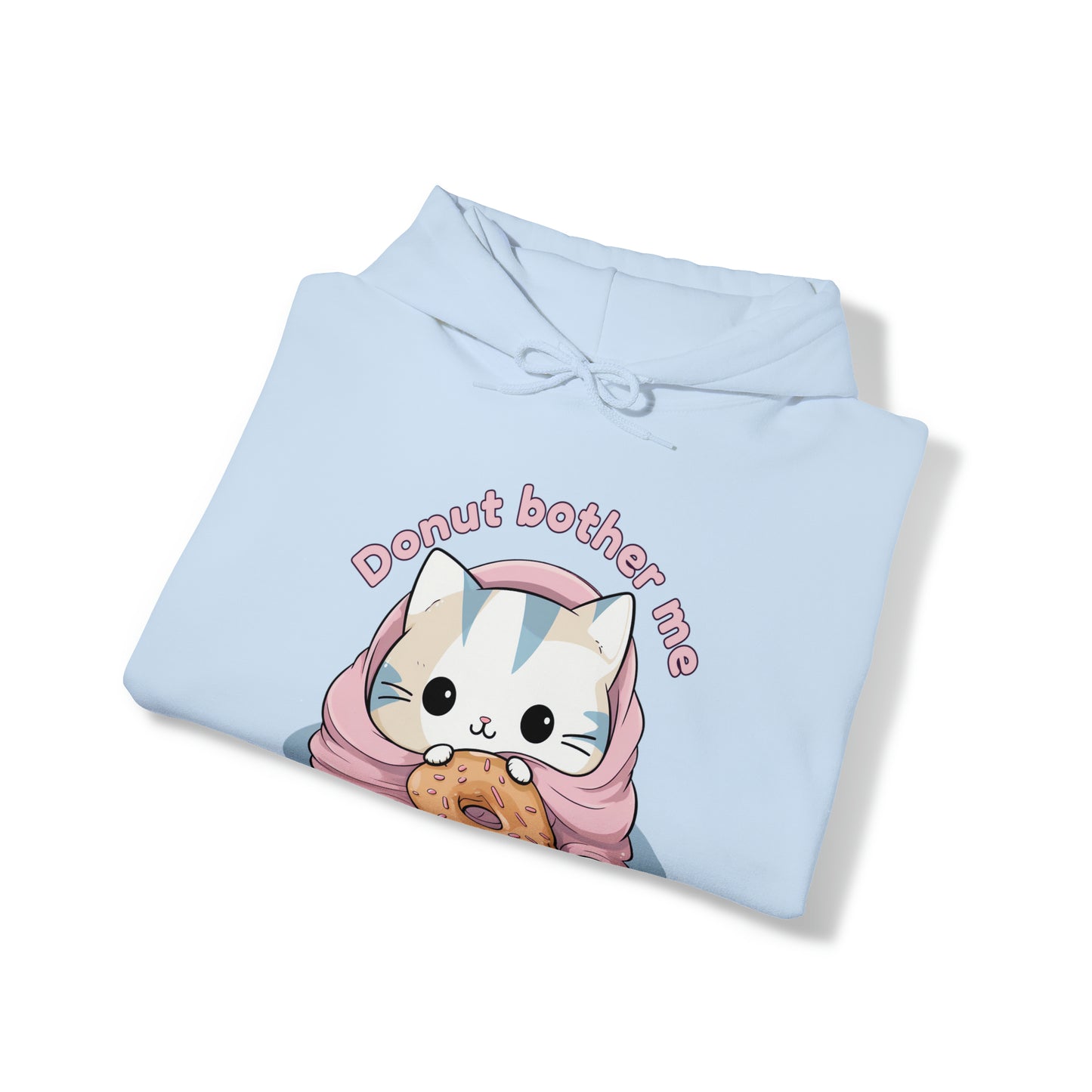 Donut bother me (cat) - Unisex Heavy Blend™ Hooded Sweatshirt