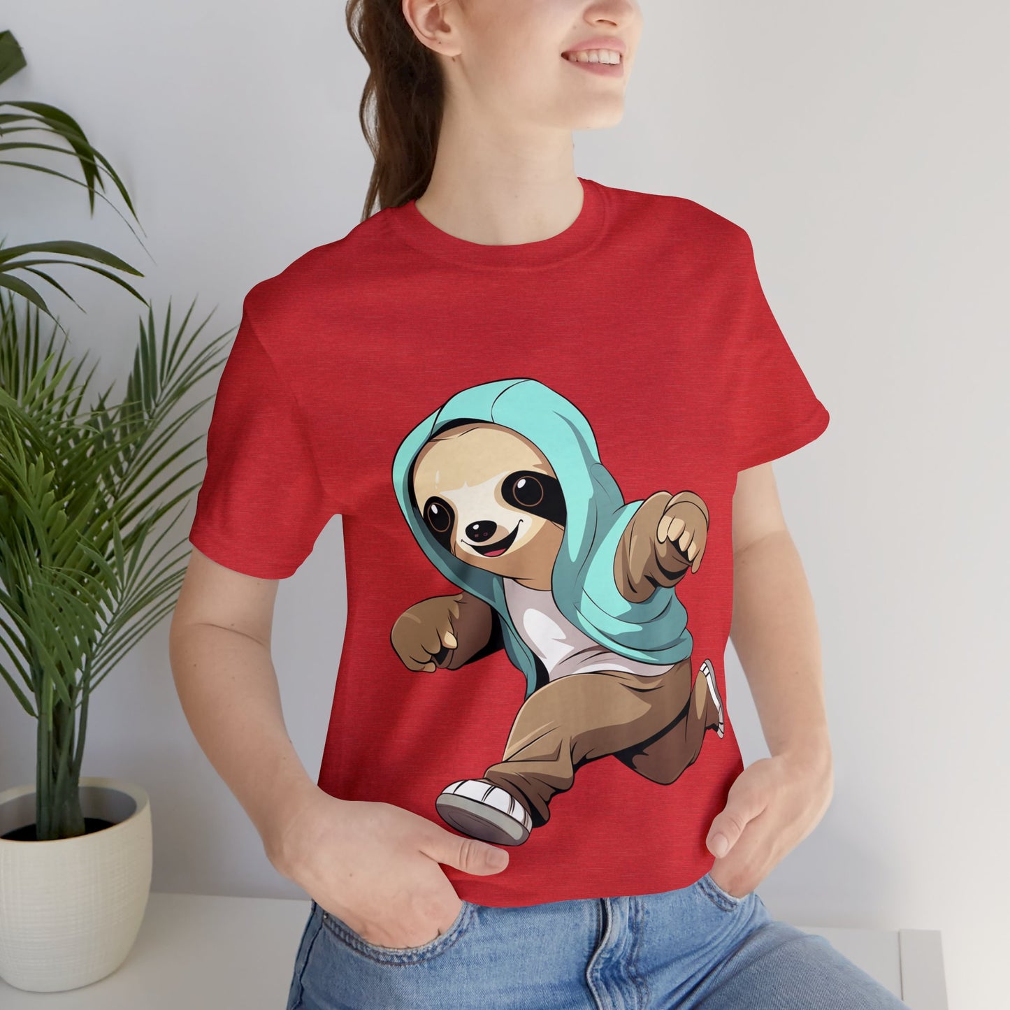 Running Sloth - Unisex Jersey Short Sleeve Tee