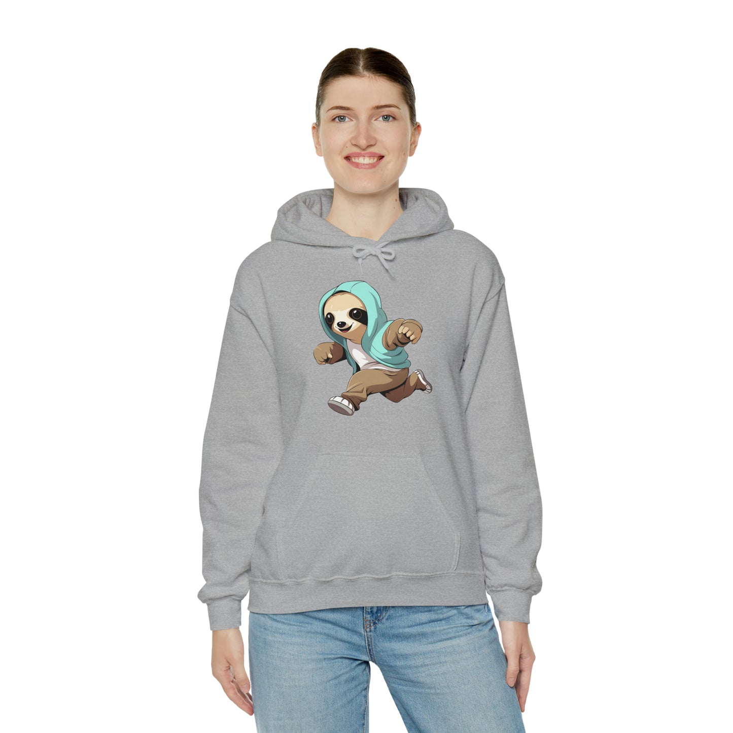 Running Sloth - Unisex Heavy Blend™ Hooded Sweatshirt