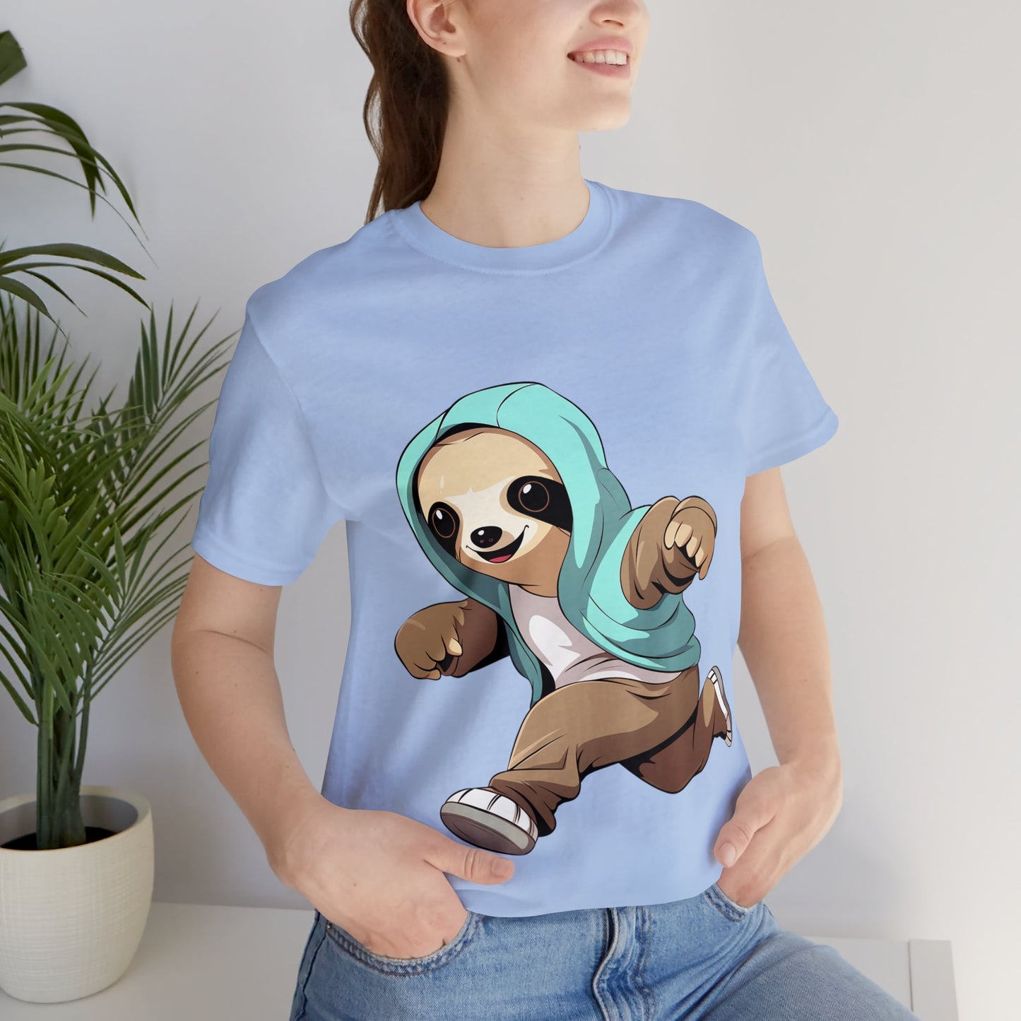 Running Sloth - Unisex Jersey Short Sleeve Tee